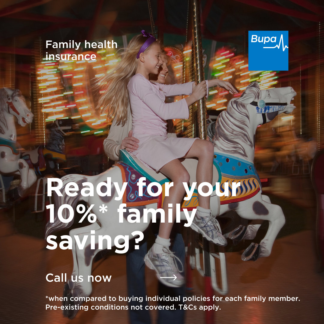 Bupa UK Facebook ad
