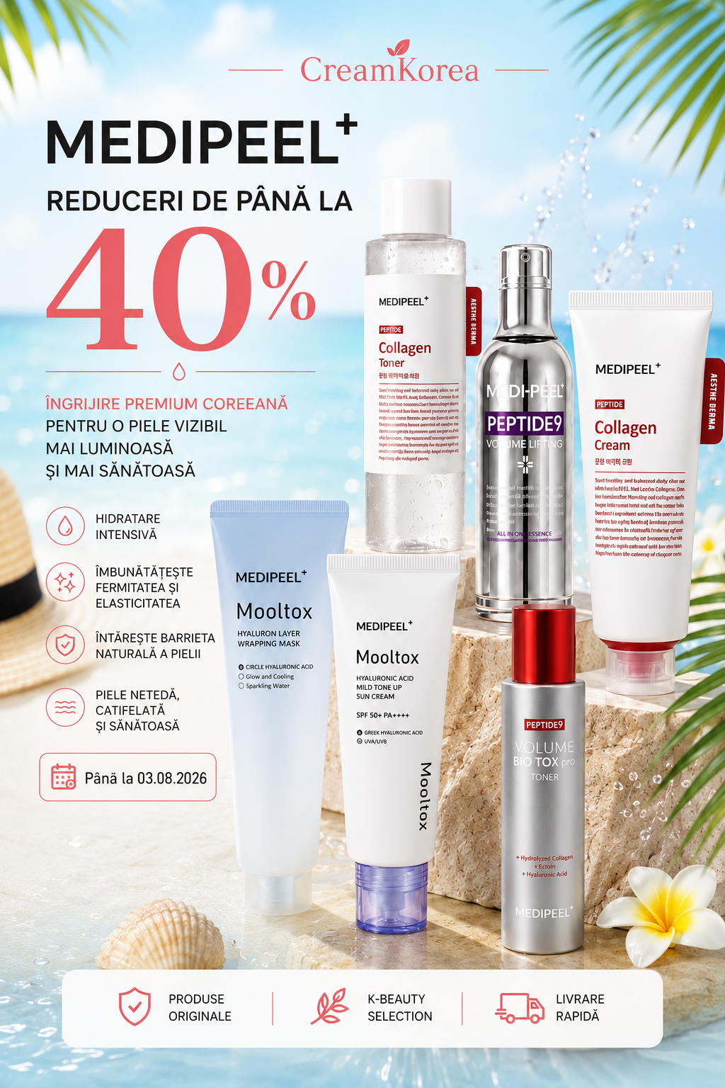 Cream Korea Romania Facebook ad from Jul 29, 2026