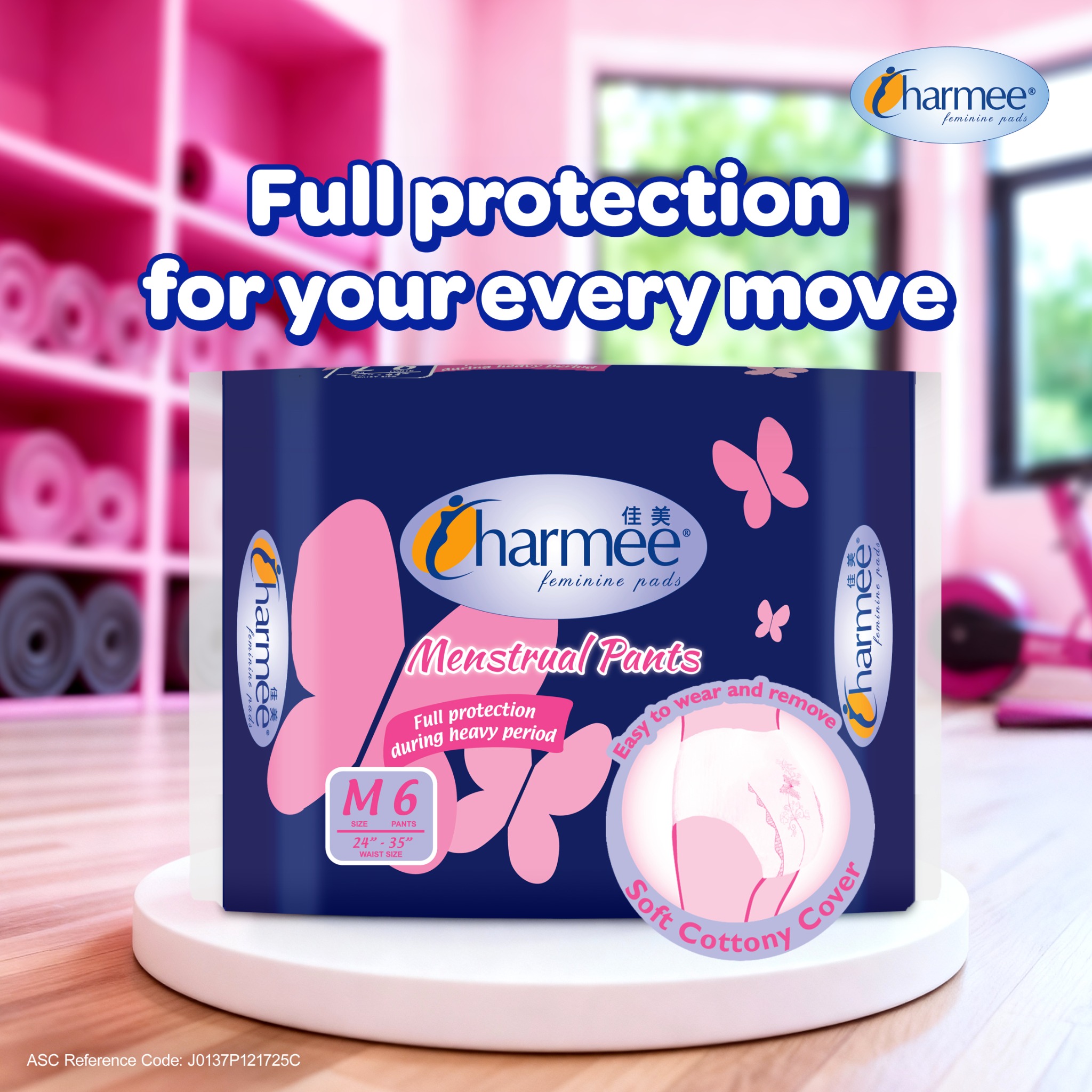 Charmee Feminine Protection Facebook ad