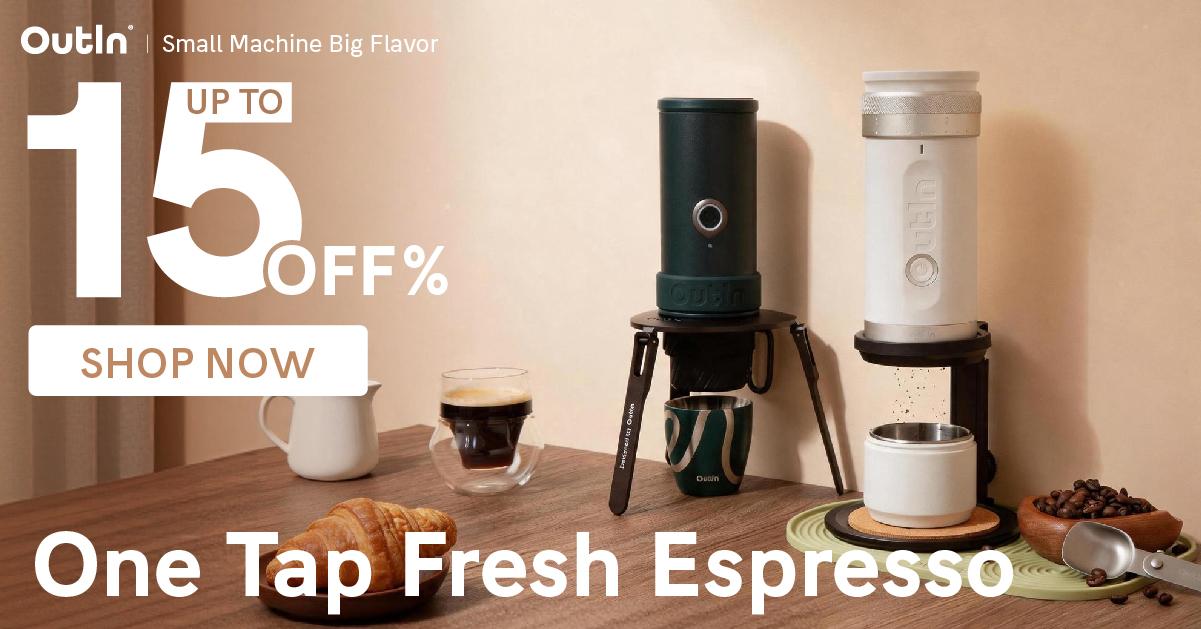 Outin Portable Electric Espresso Machine Facebook ad