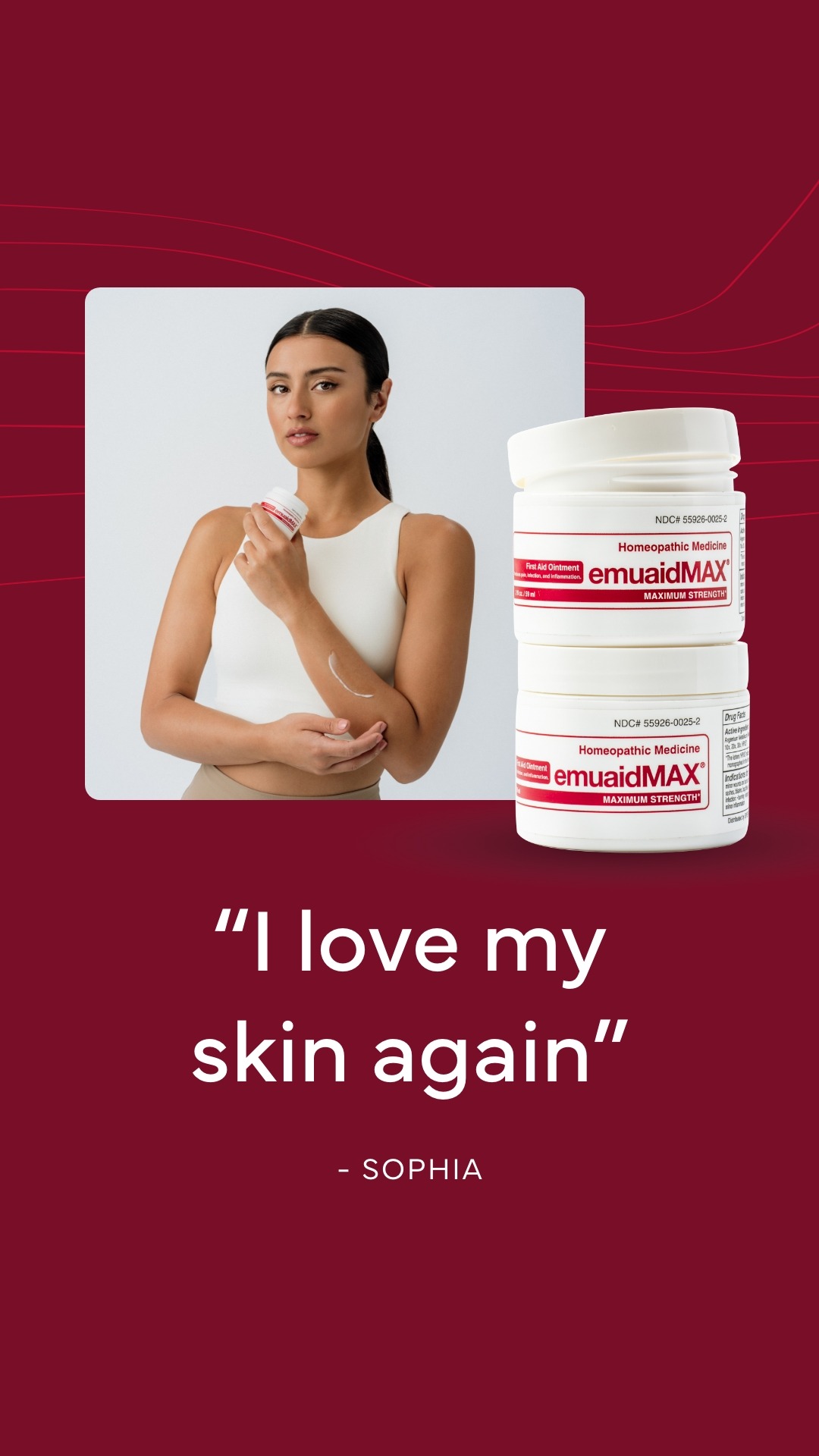 Emuaid Facebook ad