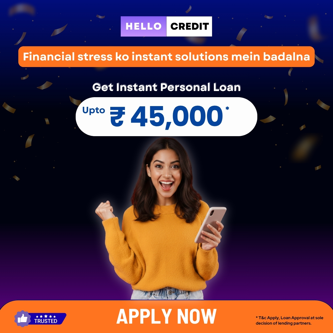 Hello Credit Facebook ad from May 28, 2026