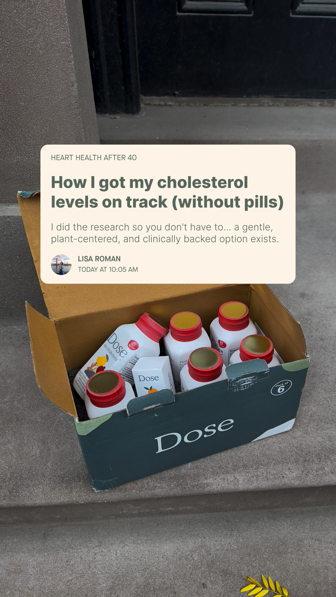 Dose for Cholesterol Facebook ad