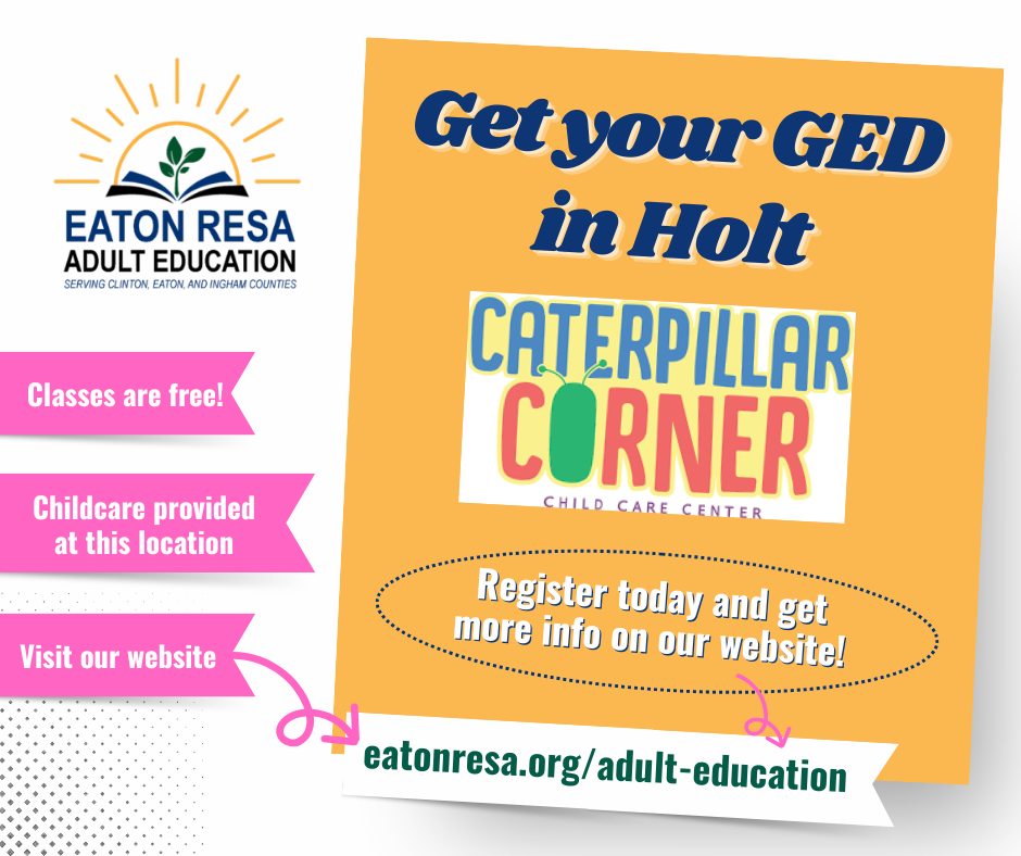 Eaton RESA Adult Education Facebook ad: Adult Education