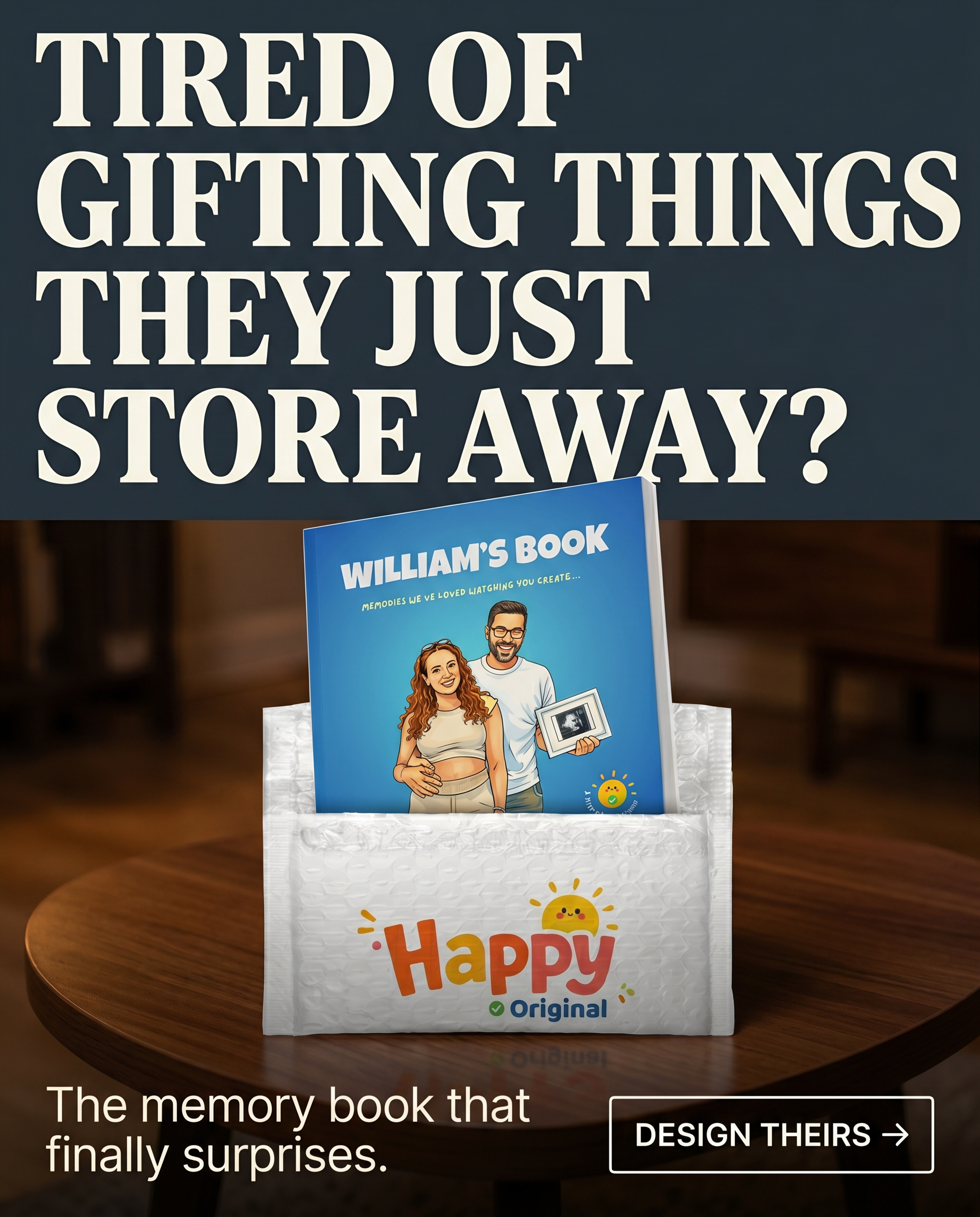 Happy Pages Facebook ad
