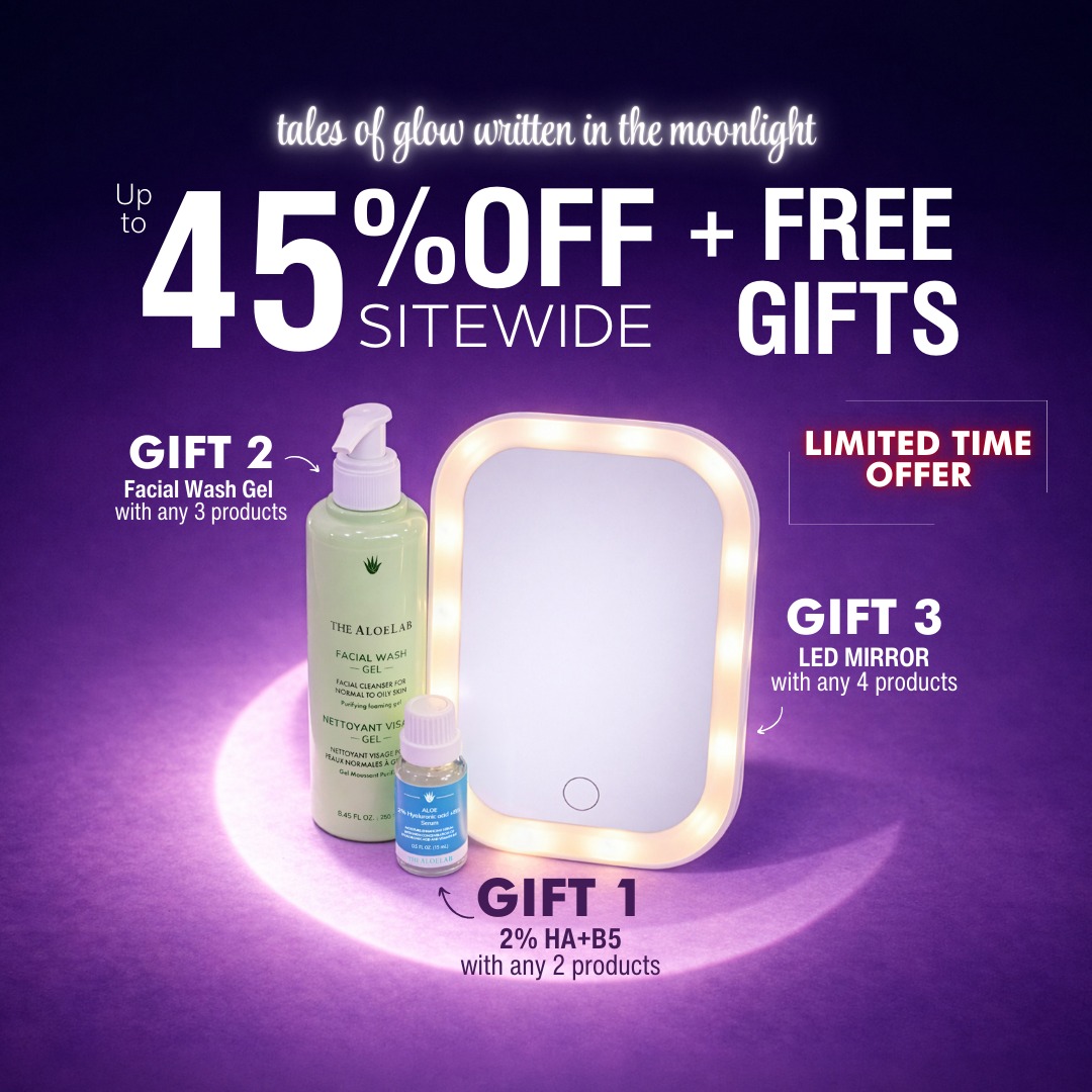 The Aloelab Facebook ad