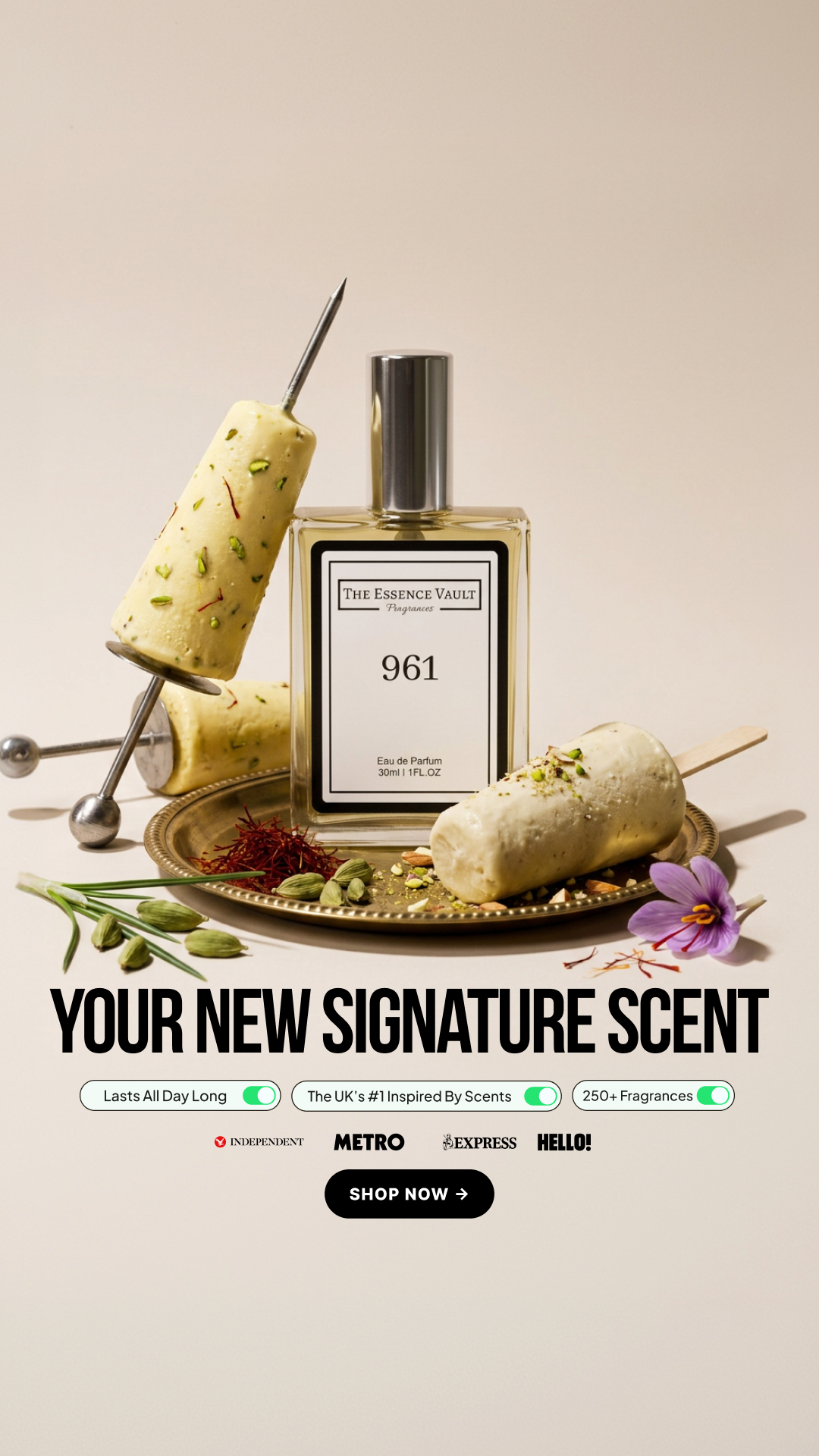 The Essence Vault Facebook ad