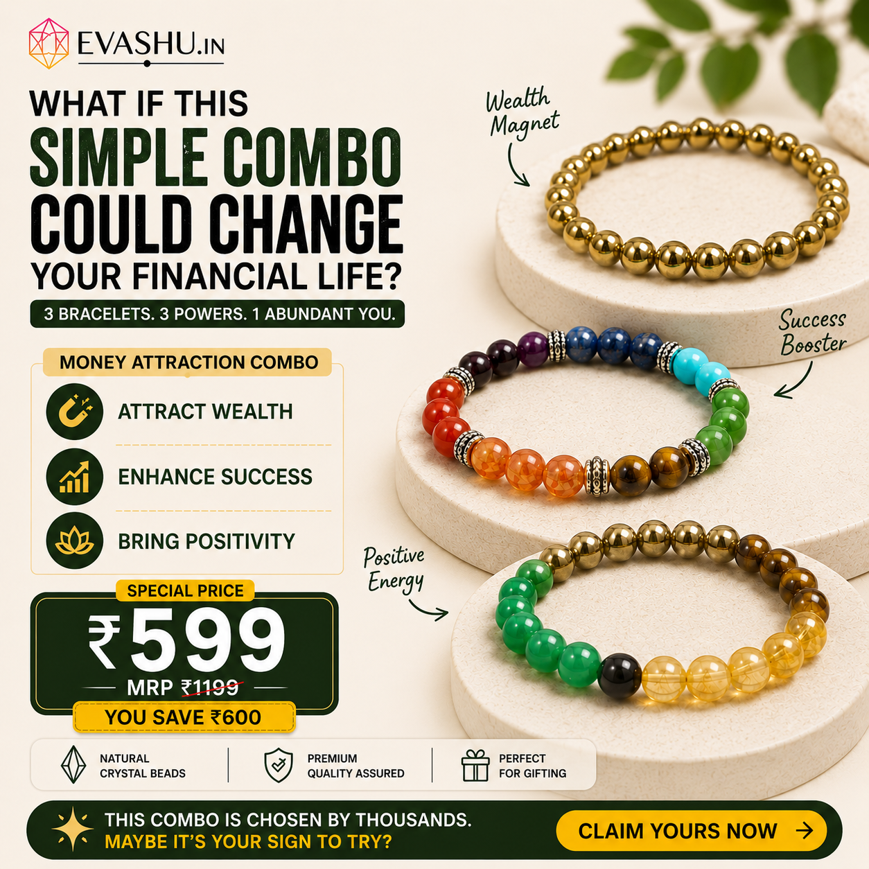 Evashu Crystals Facebook ad