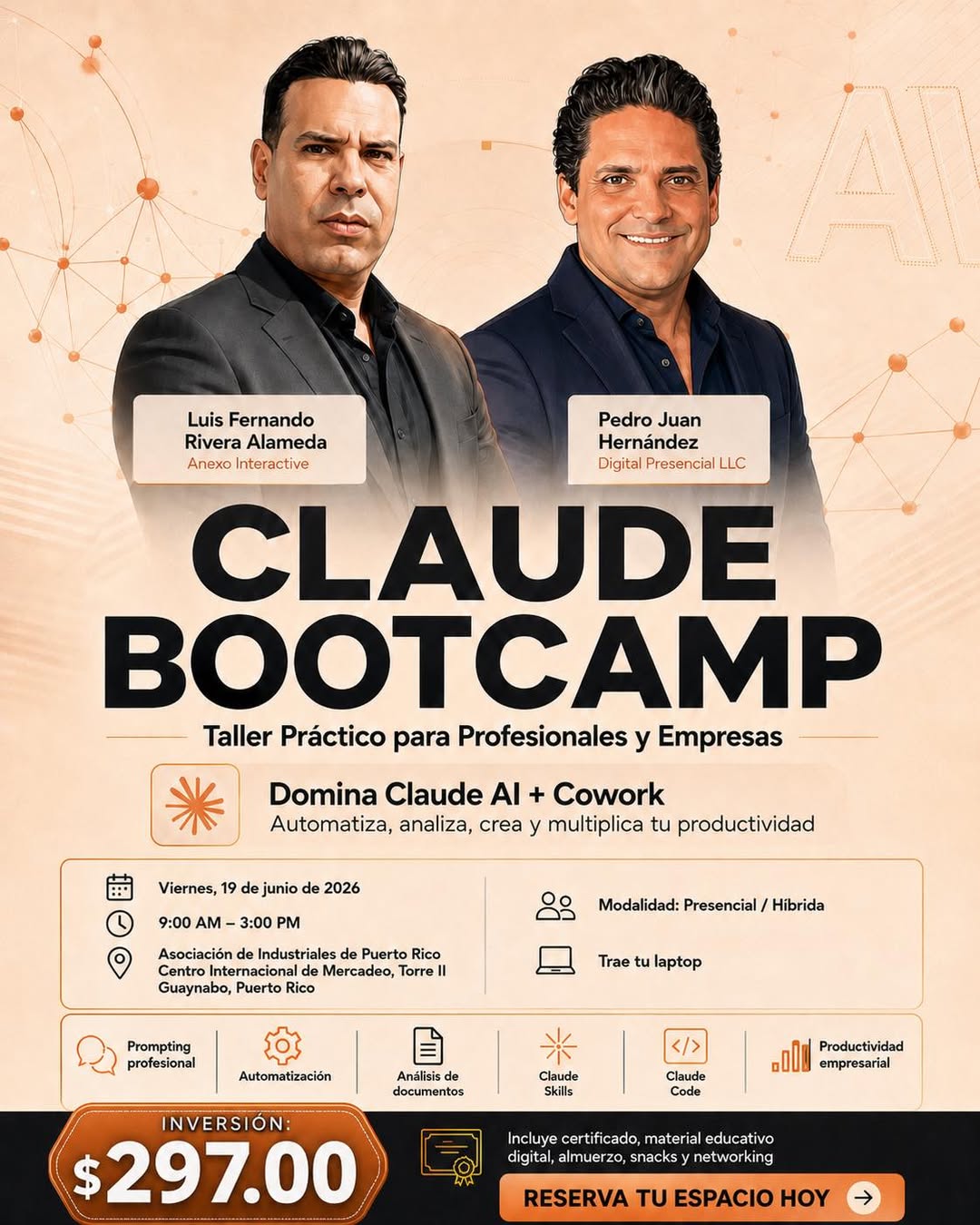 Anexo Digital Facebook ad: Claude BootCamp| Taller Práctico para Profesionales y…