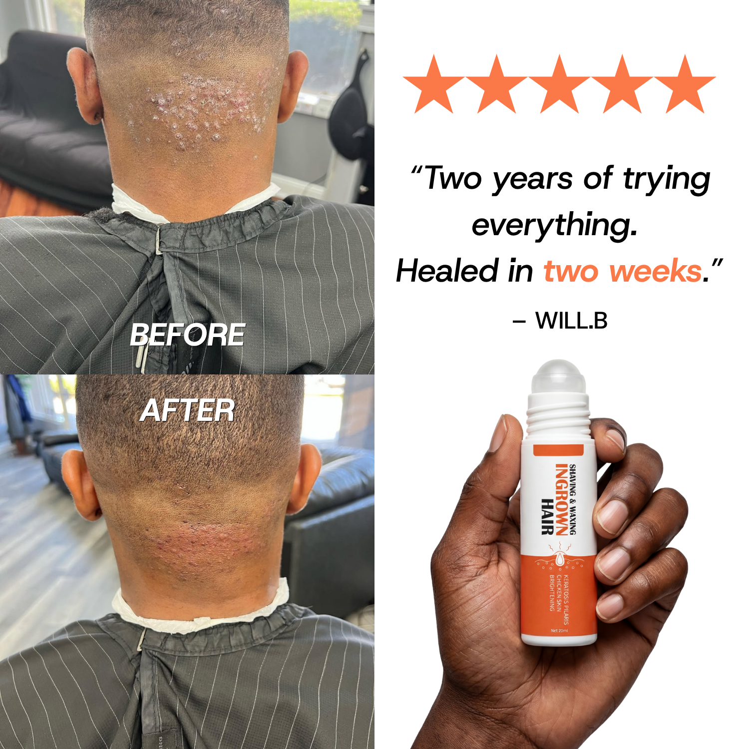 Oxmani Facebook ad: Real Formula. Real Results. Black Men Get It.