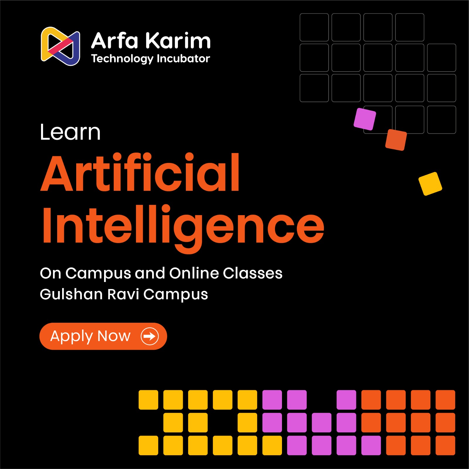 Arfa Karim Technology Incubator Facebook ad