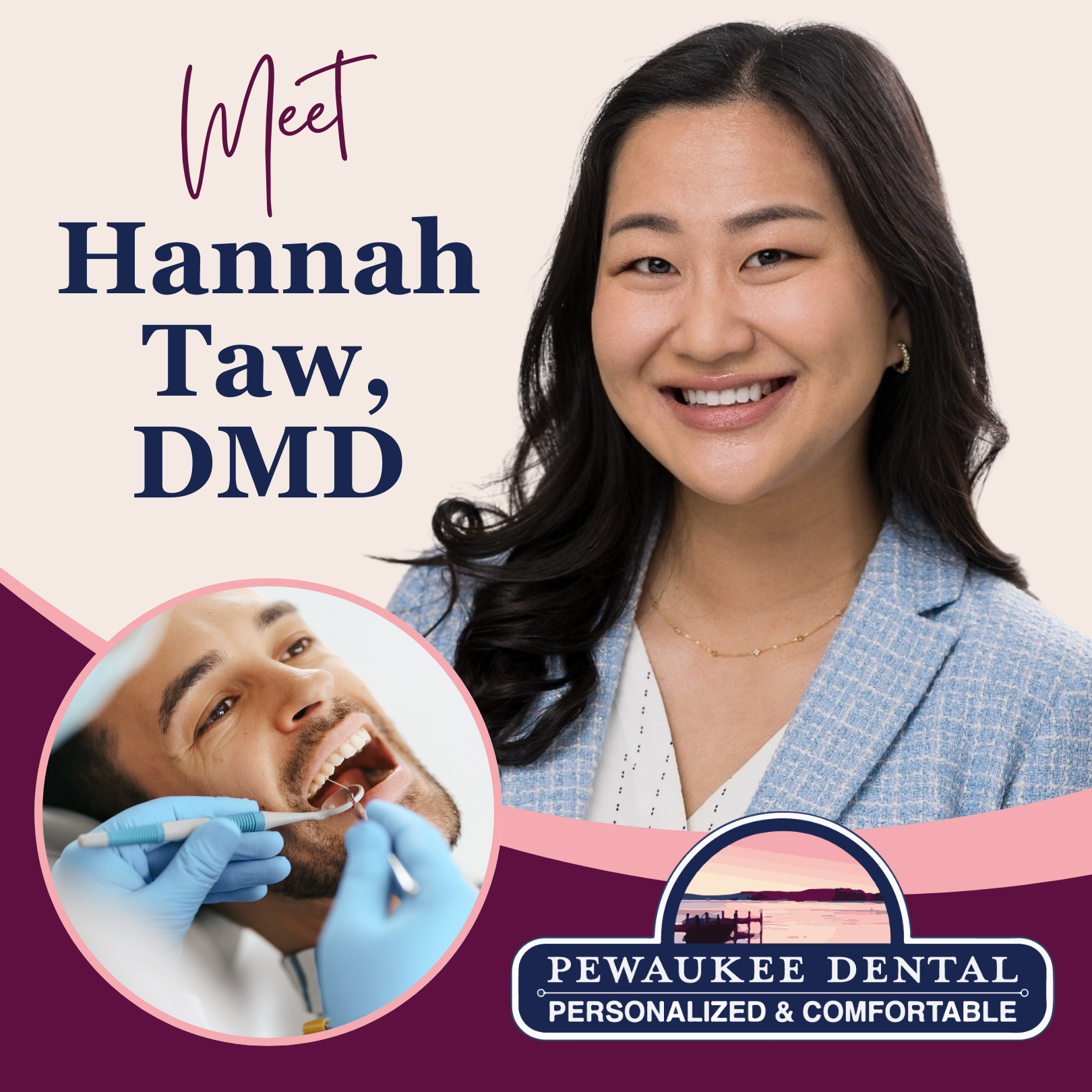 Pewaukee Dental Facebook ad: Welcoming New Patients!