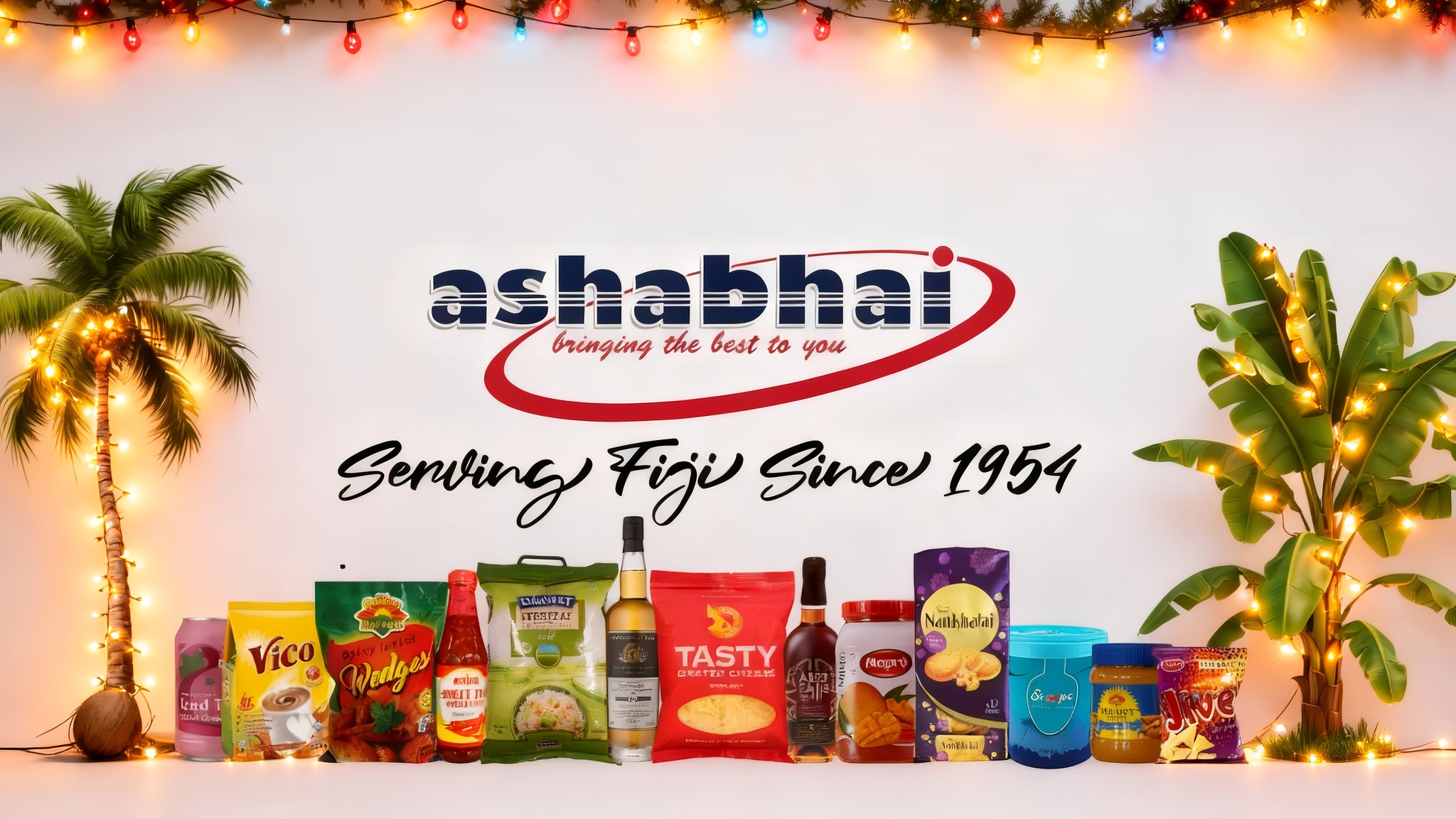 Ashabhai & Co. - Bringing the best to you Facebook ad: Serving Fiji Since 1954 | Trusted FMCG Partner.