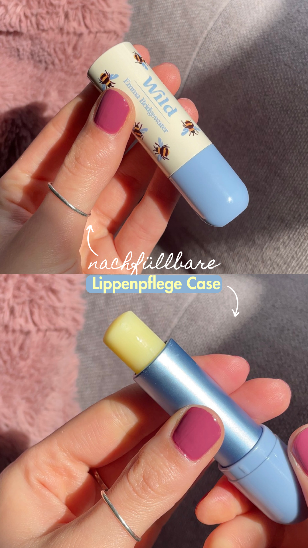Wild-DE Facebook ad: Unsere revolutionäre nachfüllbare Lippenpflege, jetzt mit…