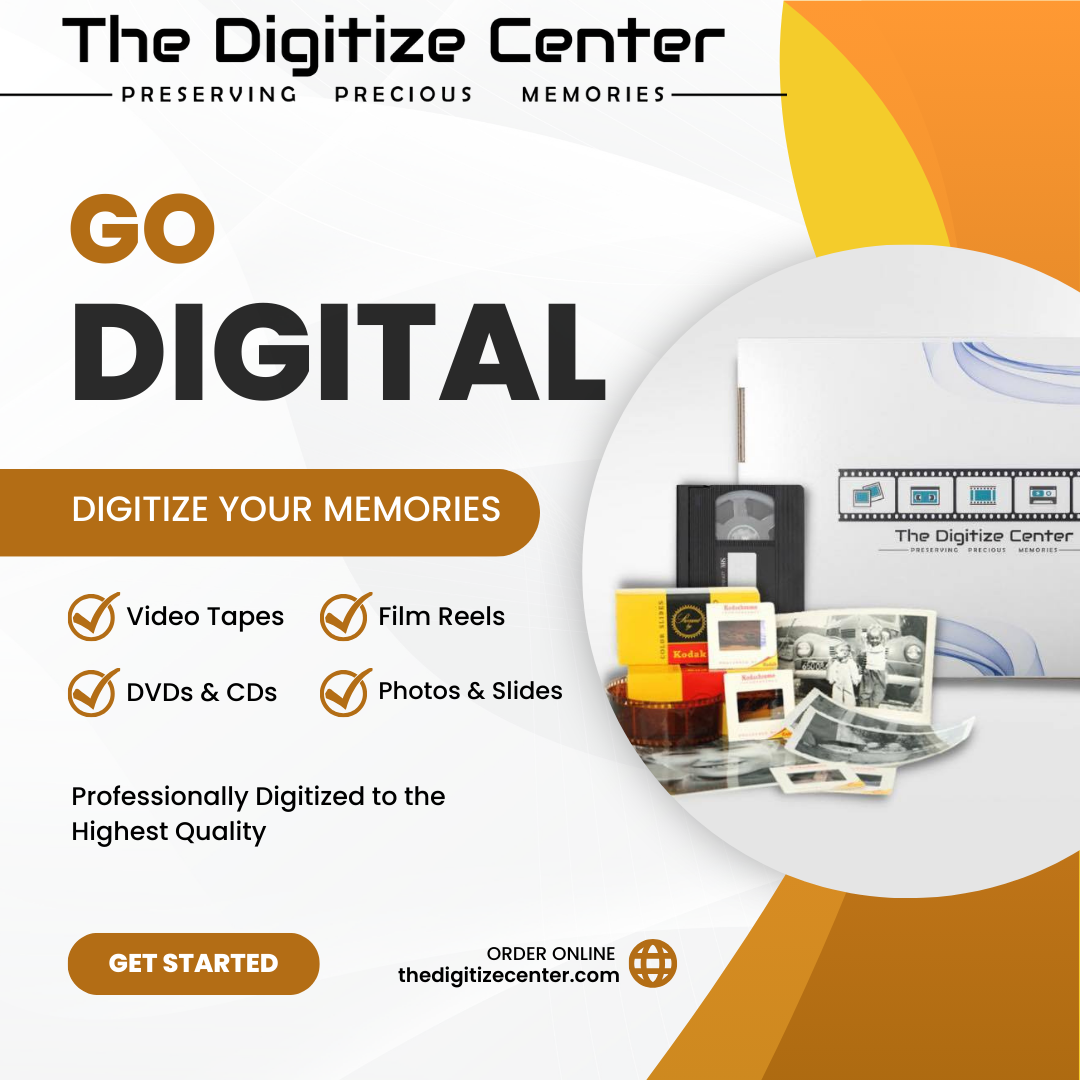 The Digitize Center Facebook ad: Digitize your Home Videos, Film Reels, & Photos | The…