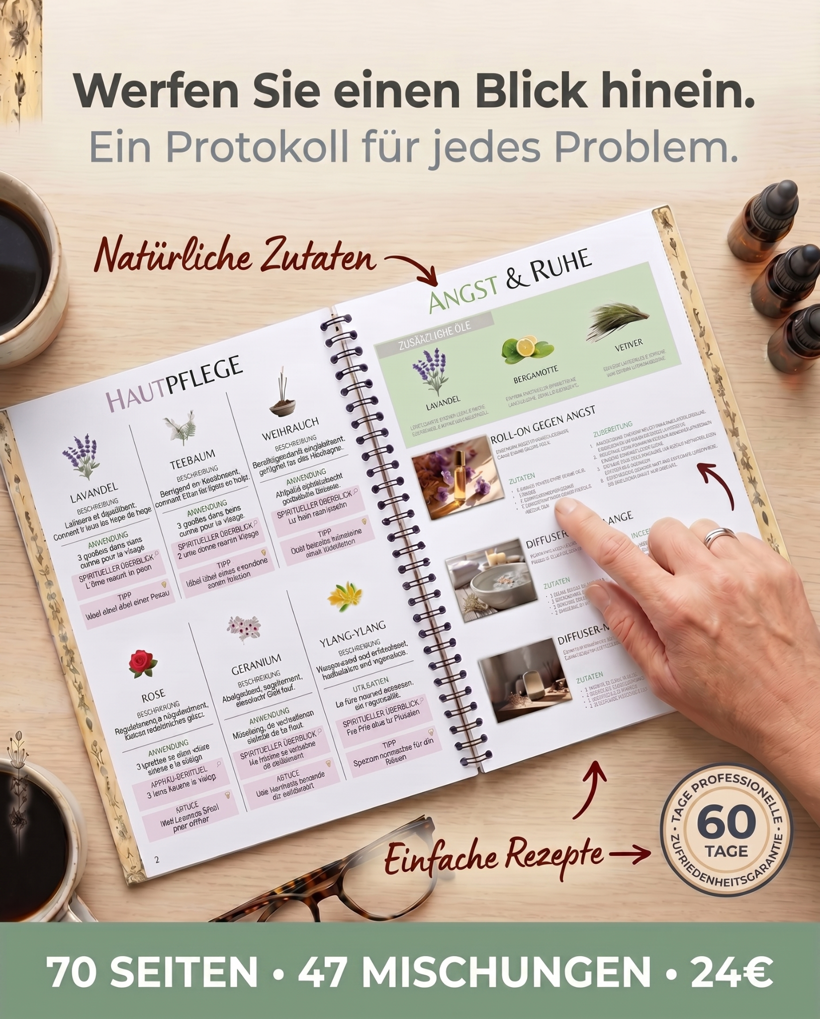ElevateBooks Facebook ad: Flüssige Alchemie: Heilgeheimnisse der ätherischen Öle