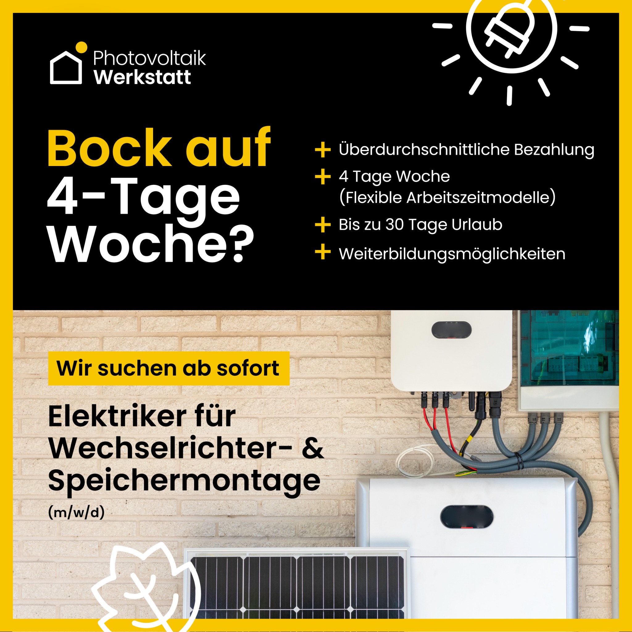 Photovoltaik Werkstatt Facebook ad