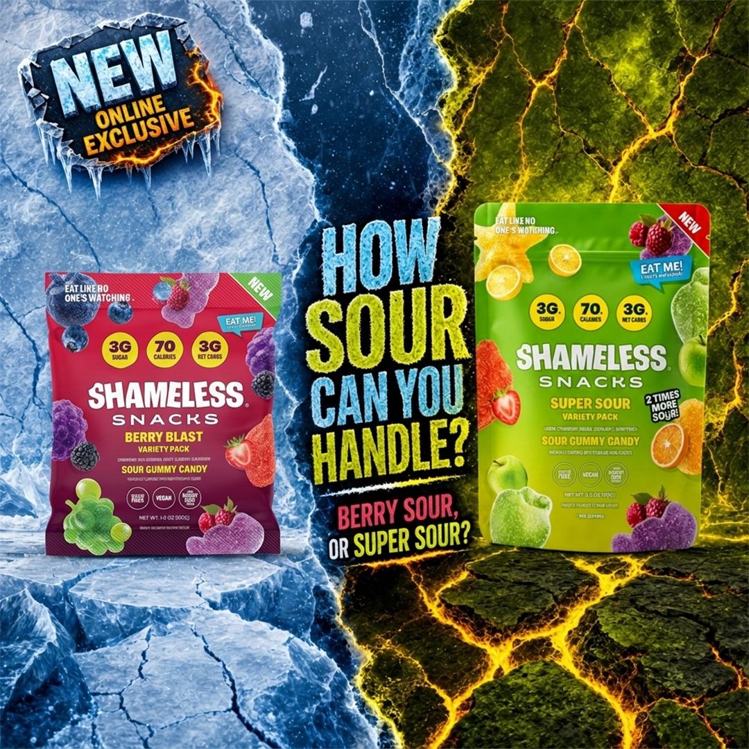Shameless Snacks Facebook ad