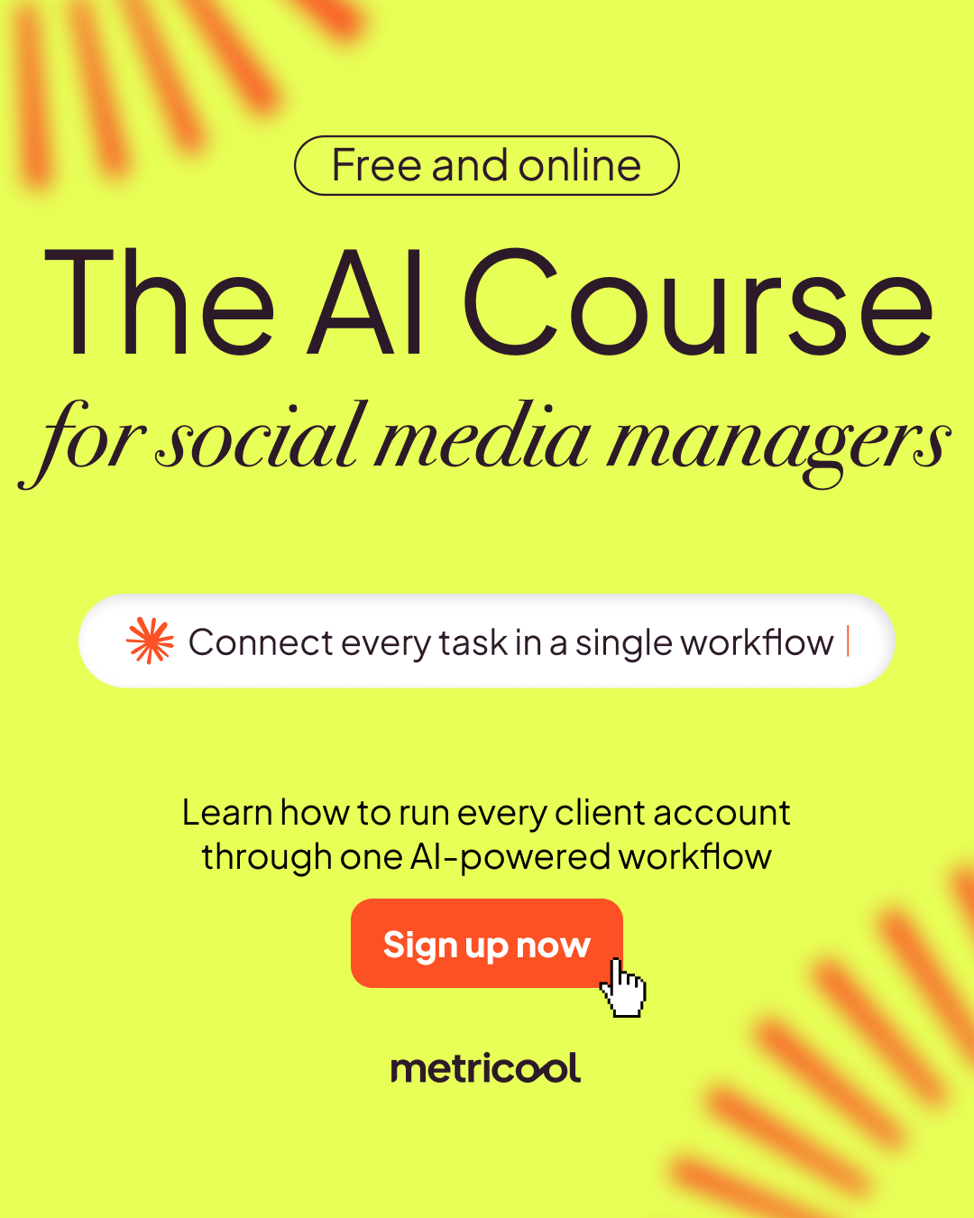 Metricool Facebook ad
