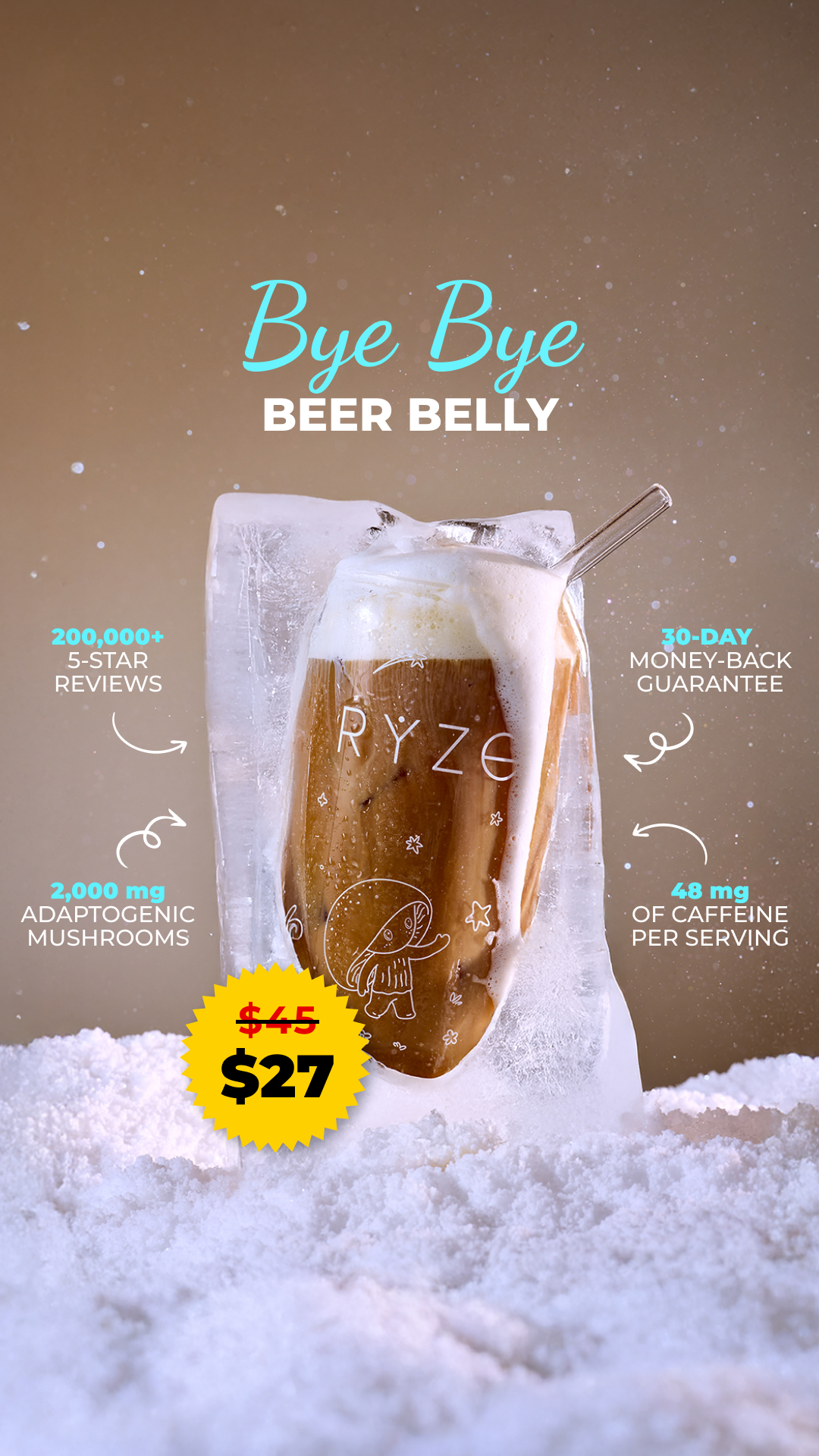RYZE Superfoods Facebook ad