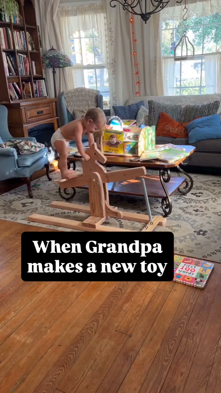 Shoes & Friends Facebook ad: Download The Wooden Rocking Horse DIY Plans