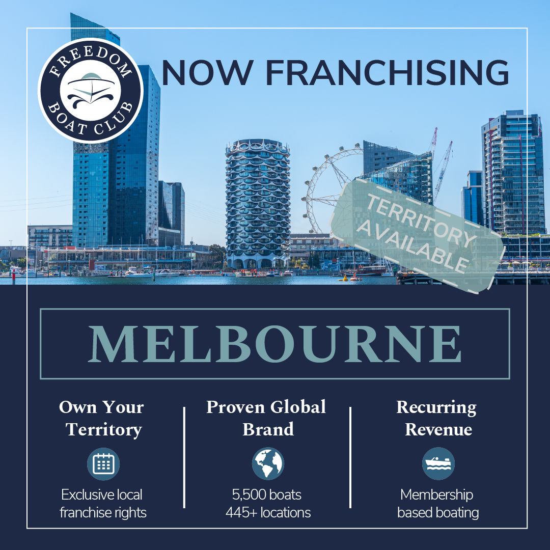 Freedom Boat Club Australia Facebook ad: Build A Recurring Revenue Business on the Water!