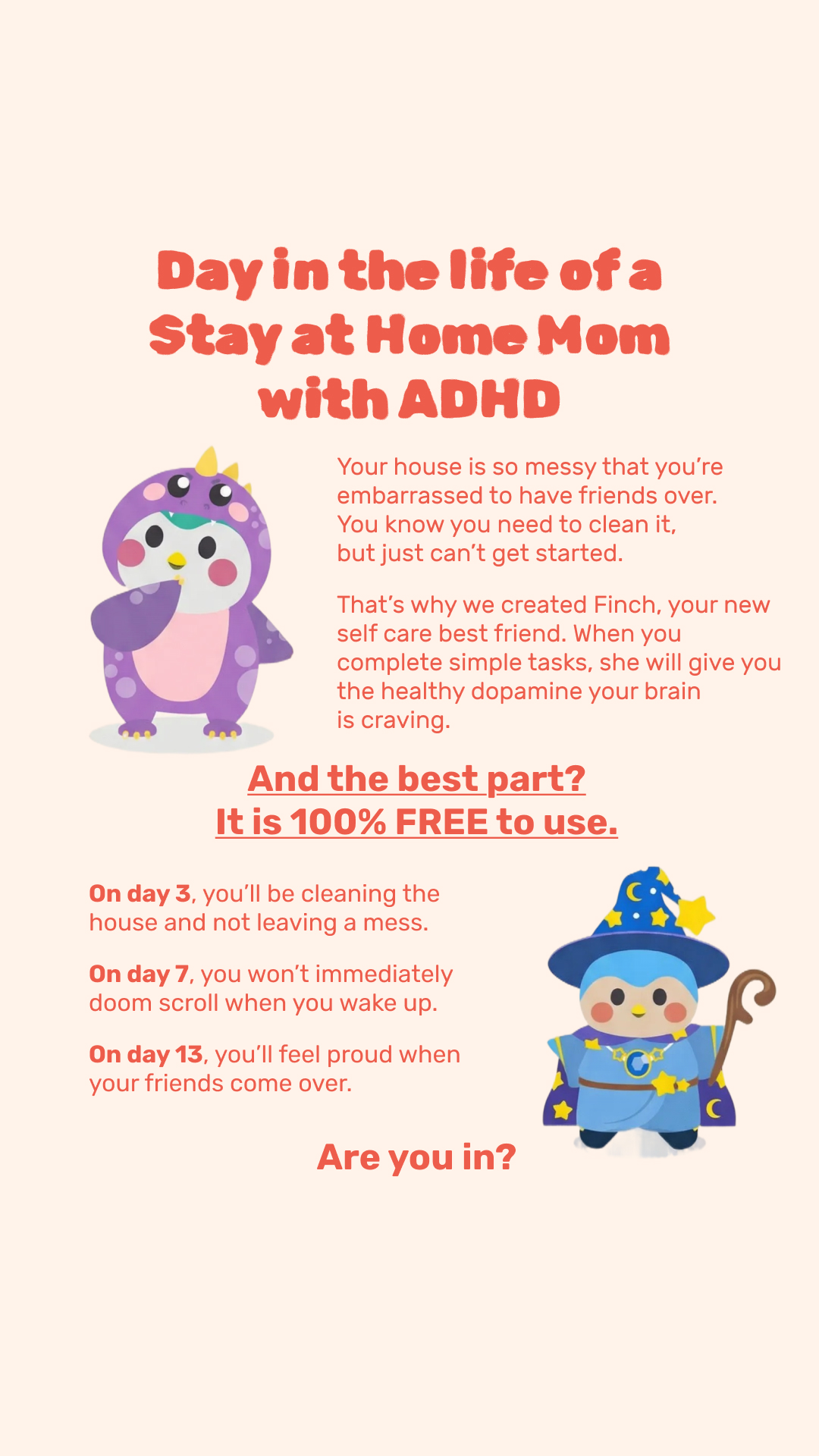 Finch Facebook ad