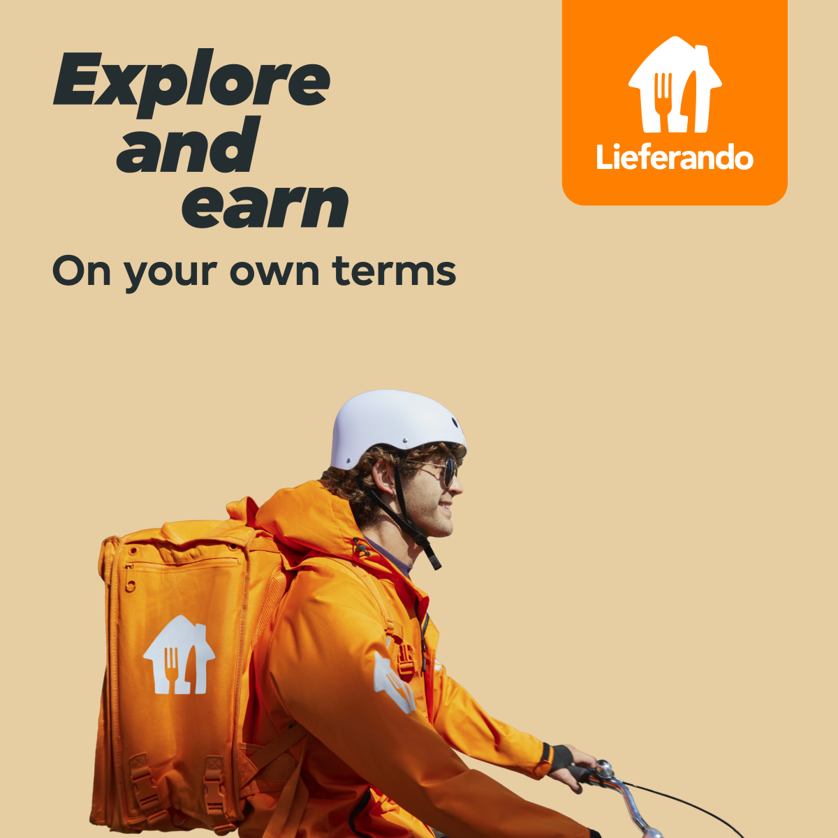 Lieferando Couriers Facebook ad from Sep 30, 2025