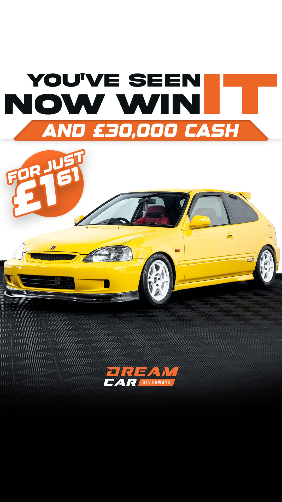 Dream Car Giveaways Facebook ad