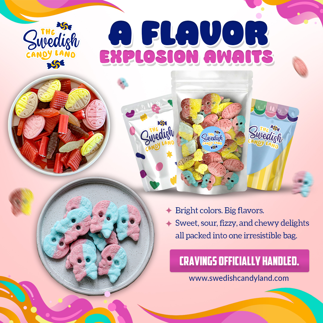 Swedish Candy Land Facebook ad
