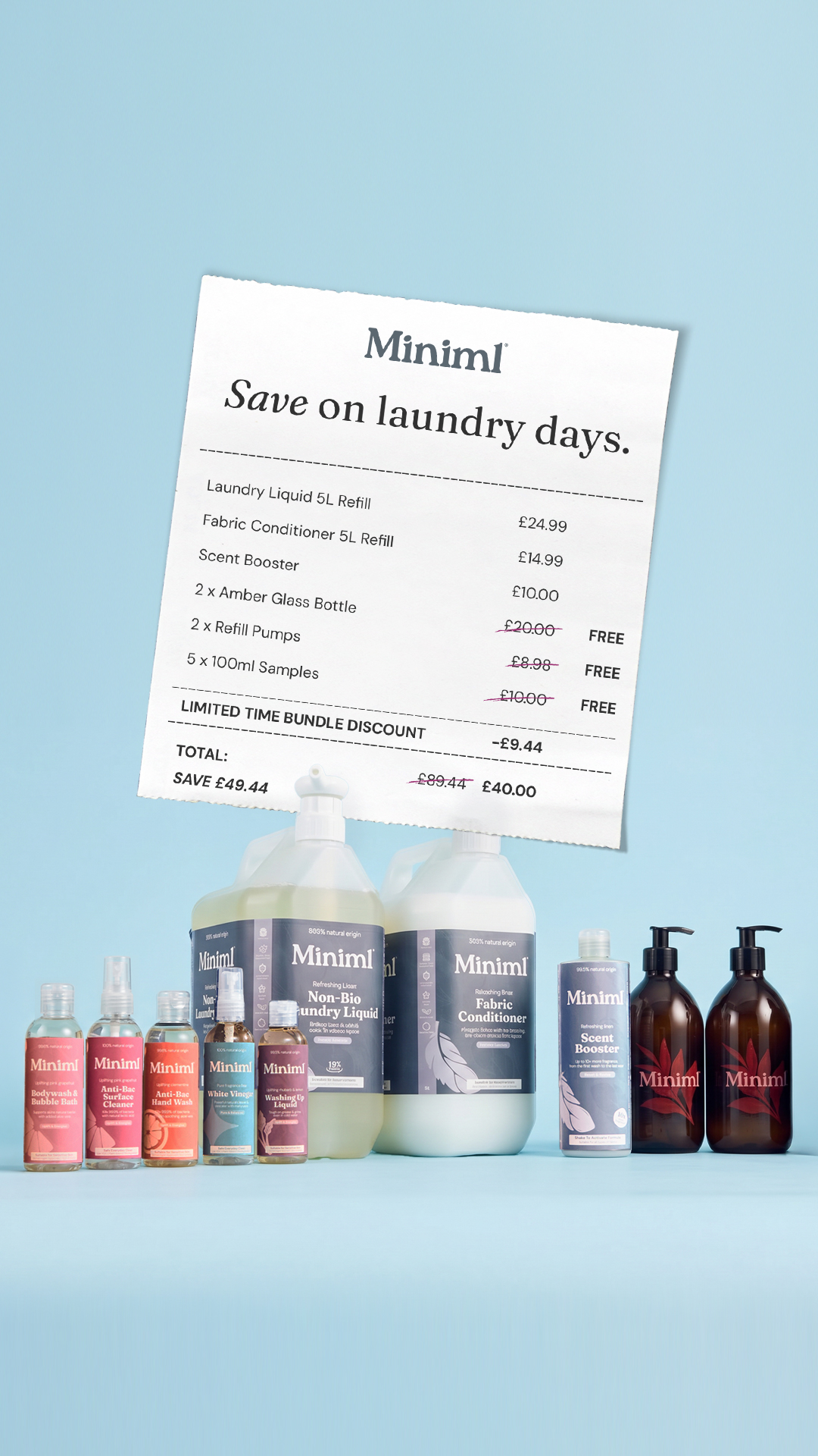 Miniml Refills Facebook ad