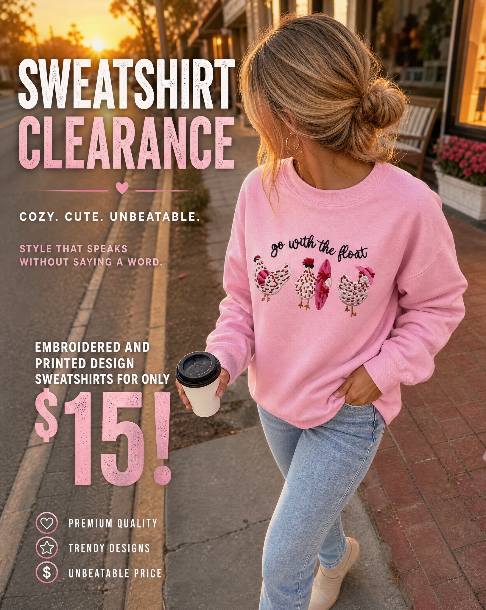 Love in Faith Facebook ad: $20 sweatshirts *while supplies last*