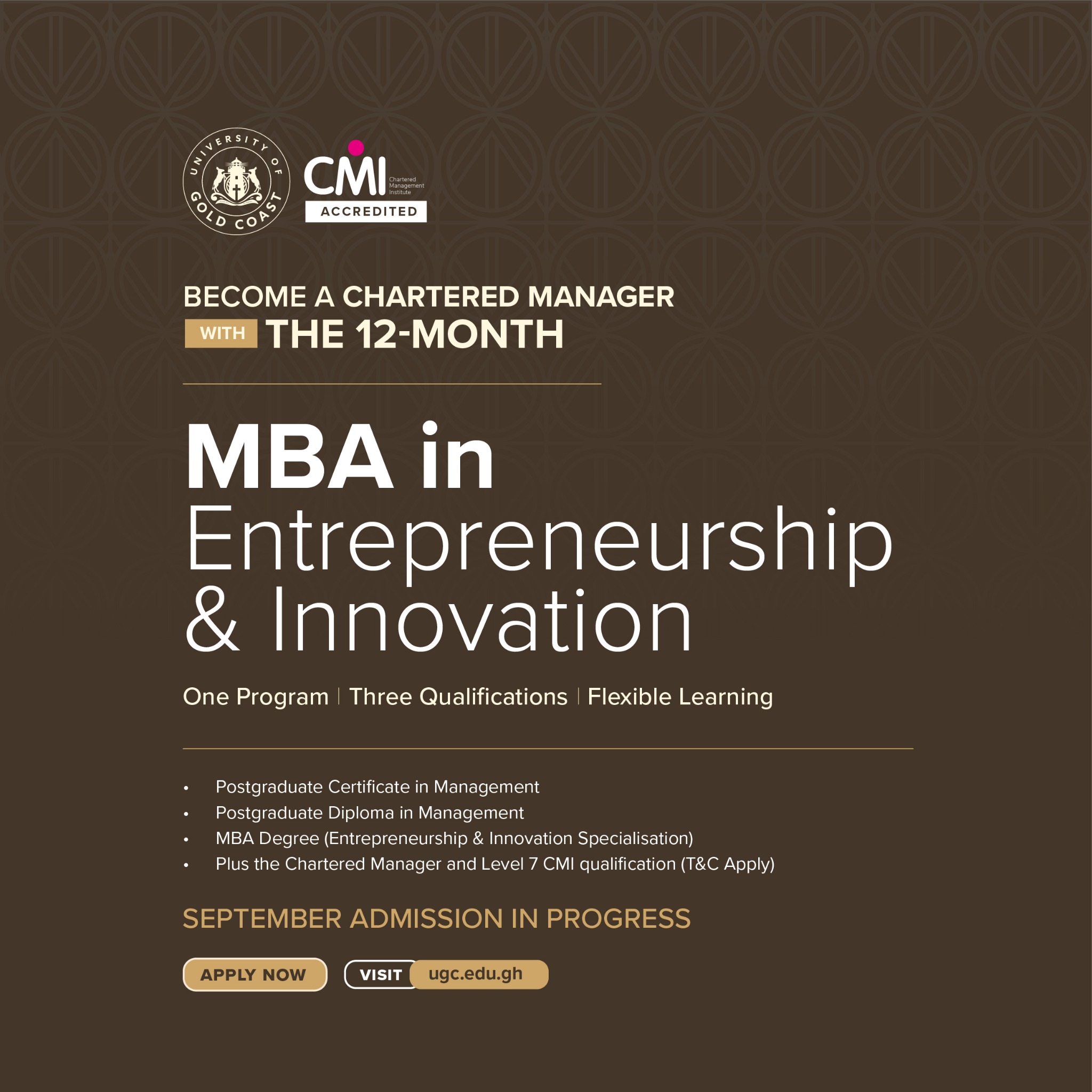 Accra Business School Facebook ad