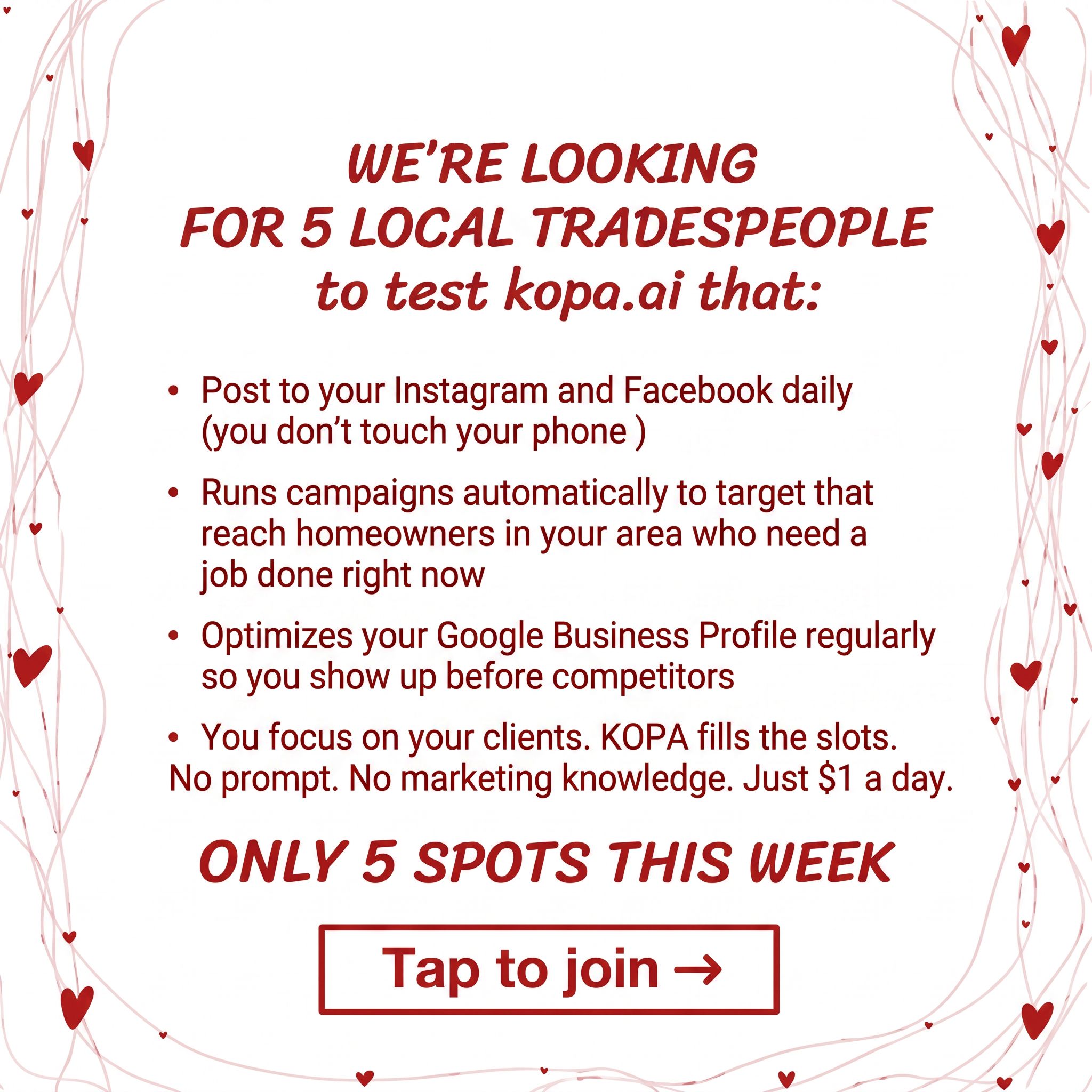 Michael Smith Facebook ad