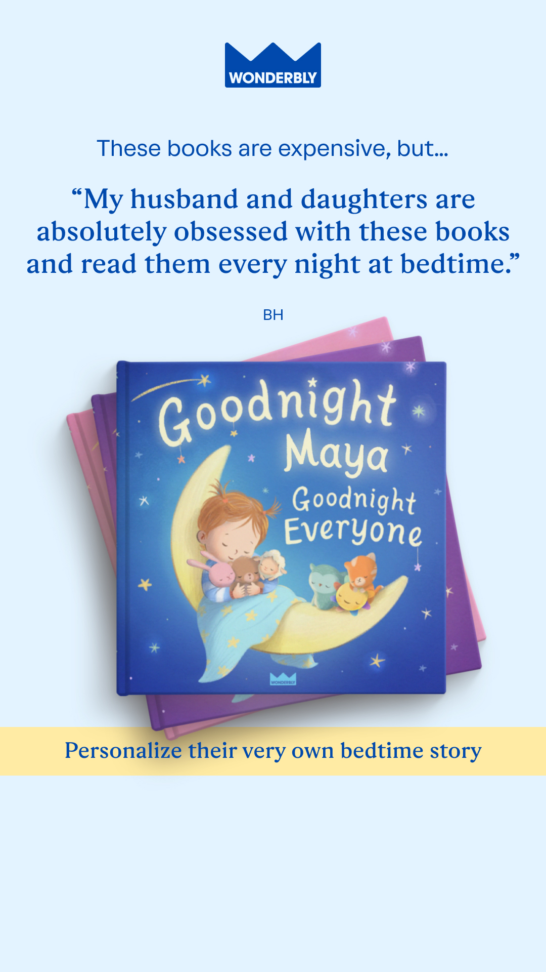 Wonderbly Facebook ad