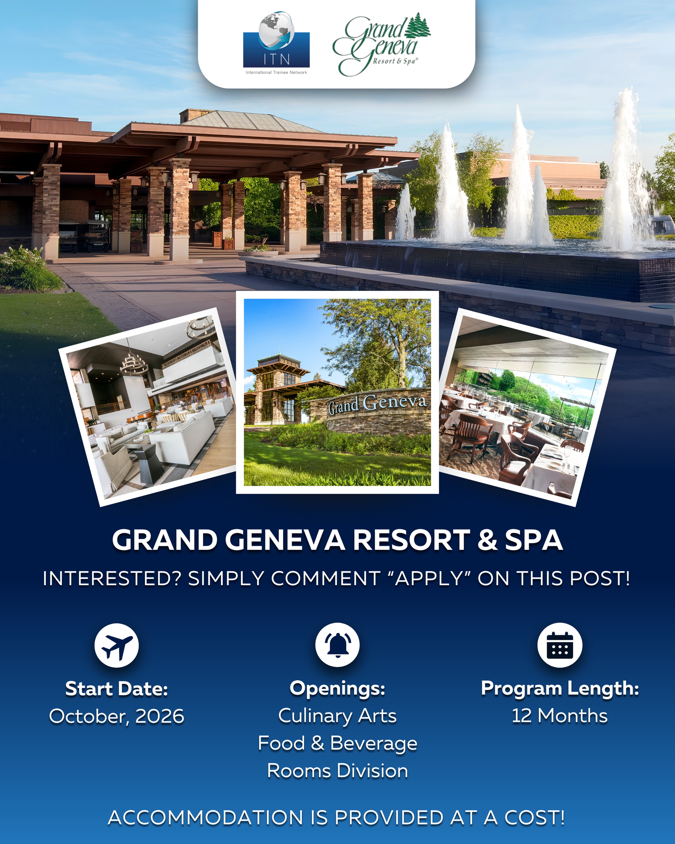 International Trainee Network Facebook ad