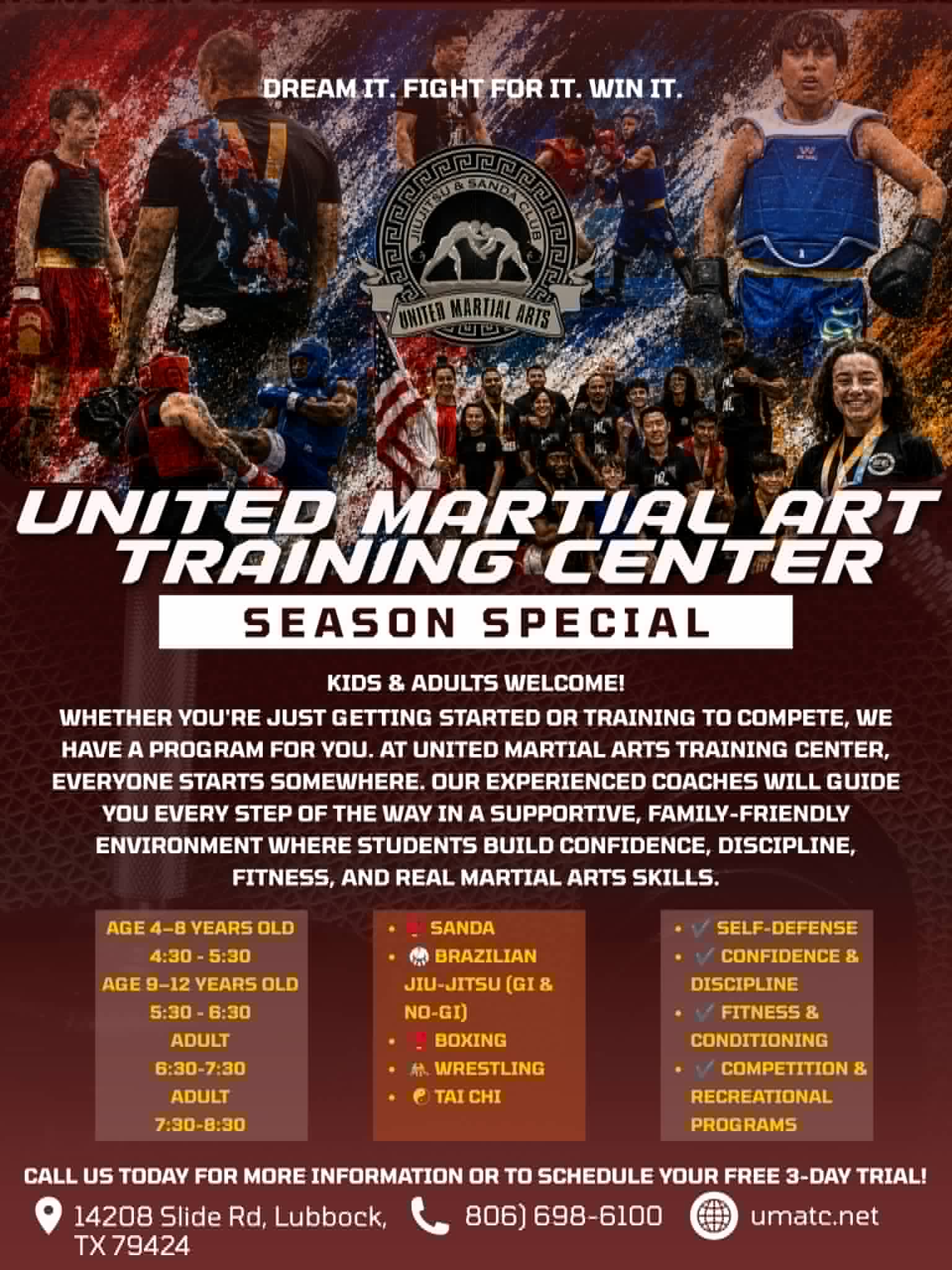 United Martial Arts Facebook ad