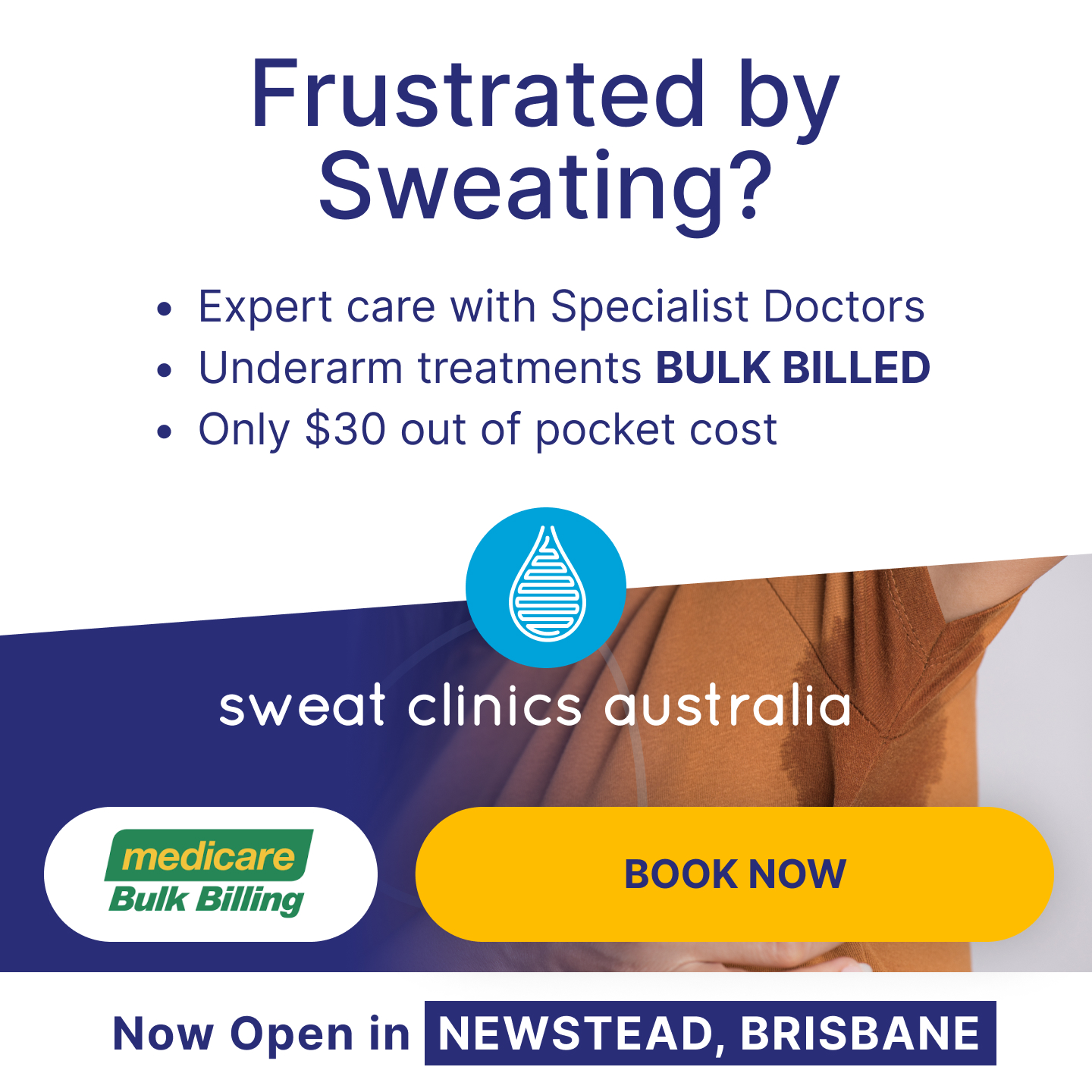 Sweat Clinics Australia Facebook ad
