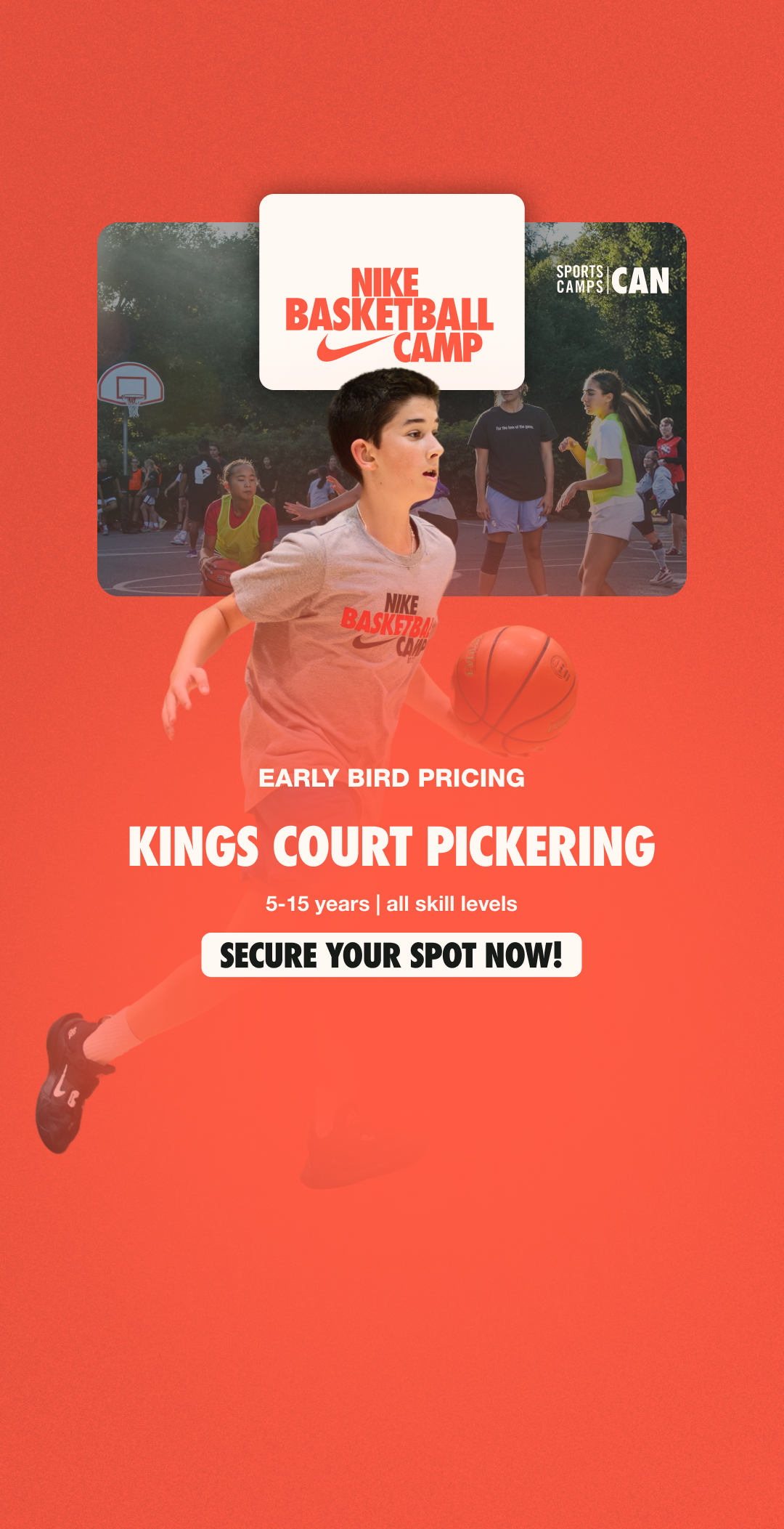 Nike Sports Camps Canada Facebook ad