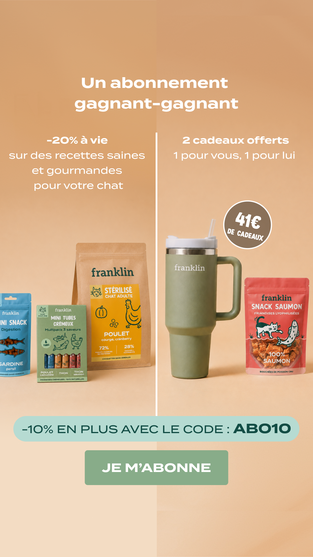 Franklin Pet Food Facebook ad