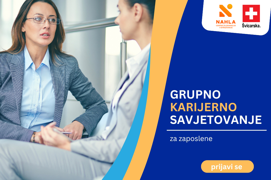 CEI NAHLA Facebook ad: Grupno karijerno savjetovanje - za zaposlene - Centar za…