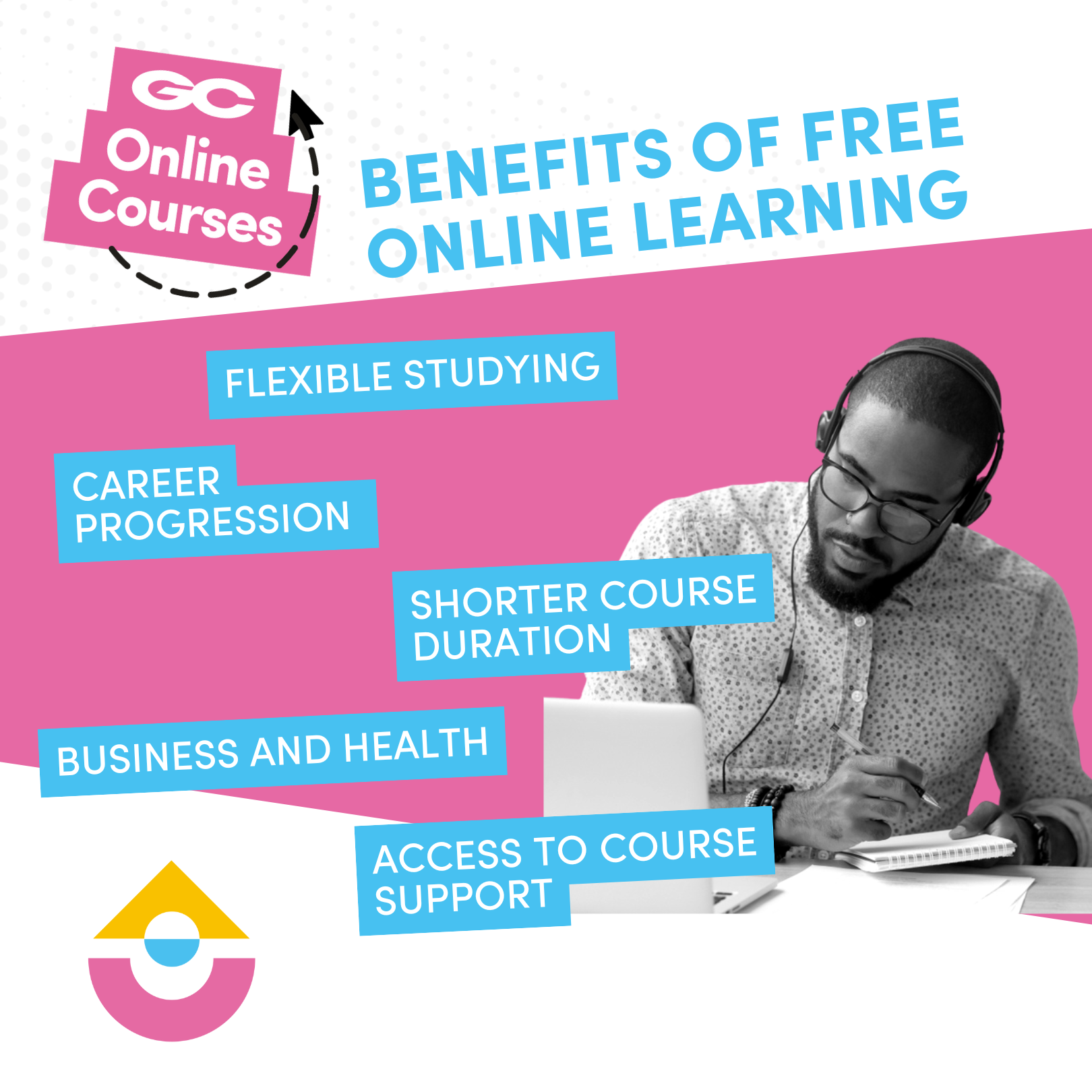 Gloucestershire College Facebook ad from Aug 5, 2026