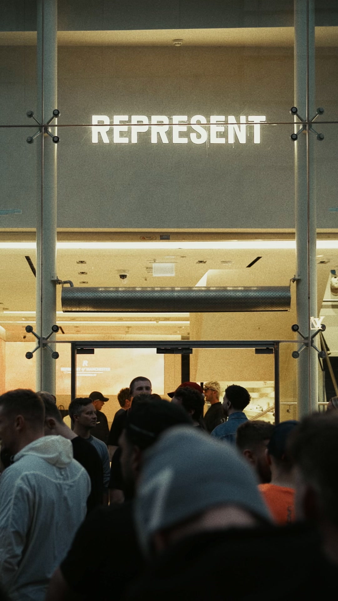 Represent Clo Facebook ad: Represent New Cathedral Street, Manchester.