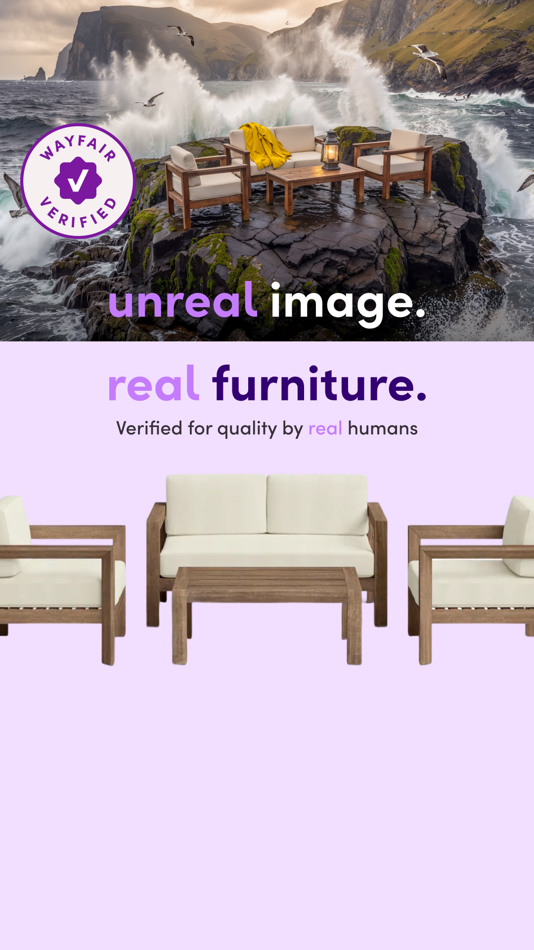 Wayfair Facebook ad