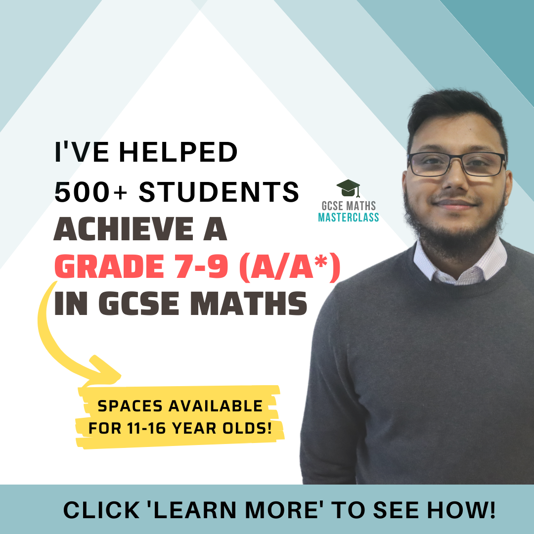 Ash Kibria - GCSE Maths Teacher, Tutor & Examiner Facebook ad: Help Your Child Achieve Top Marks in GCSE Maths!