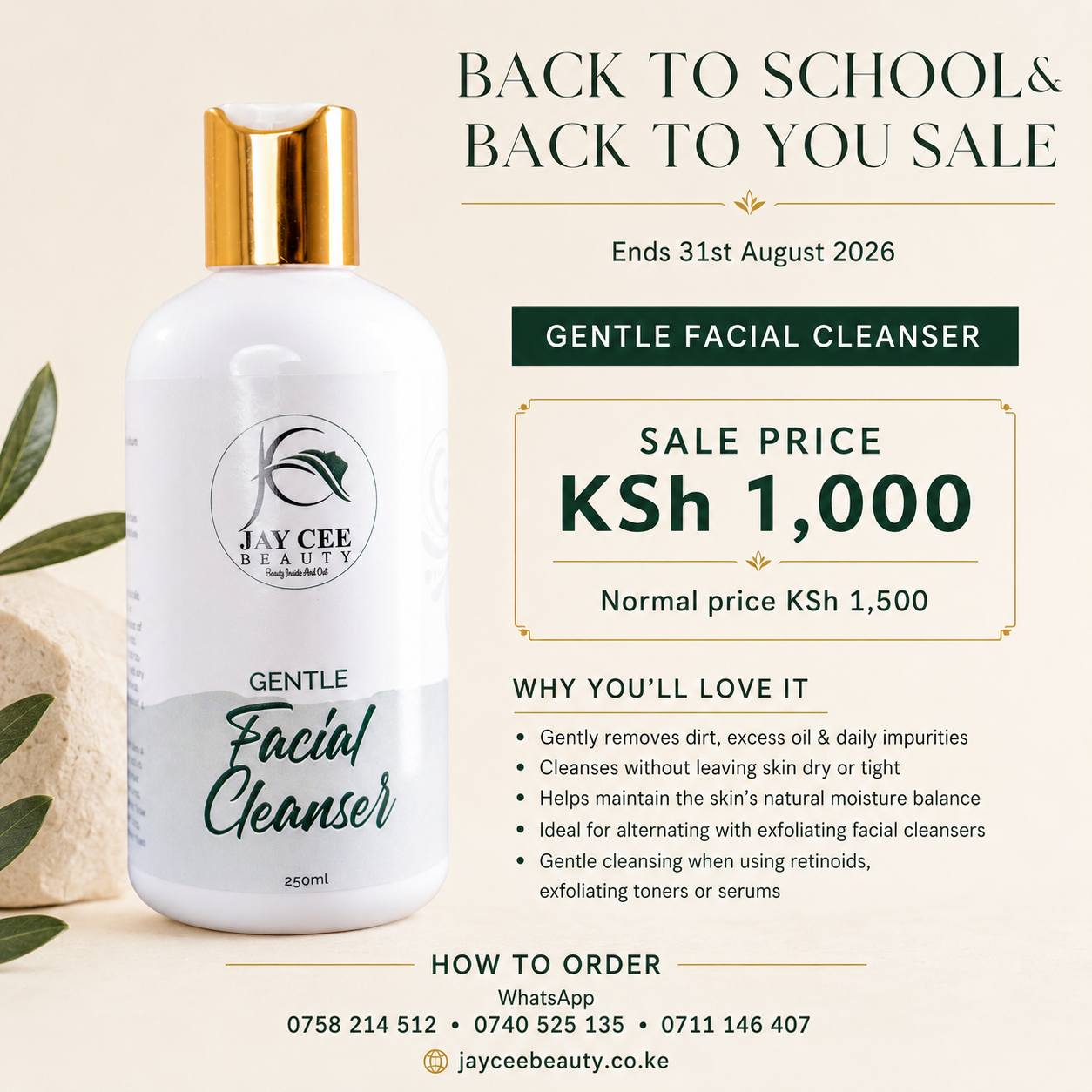 Janet Chencha Facebook ad: Welcome to our back to school sale.