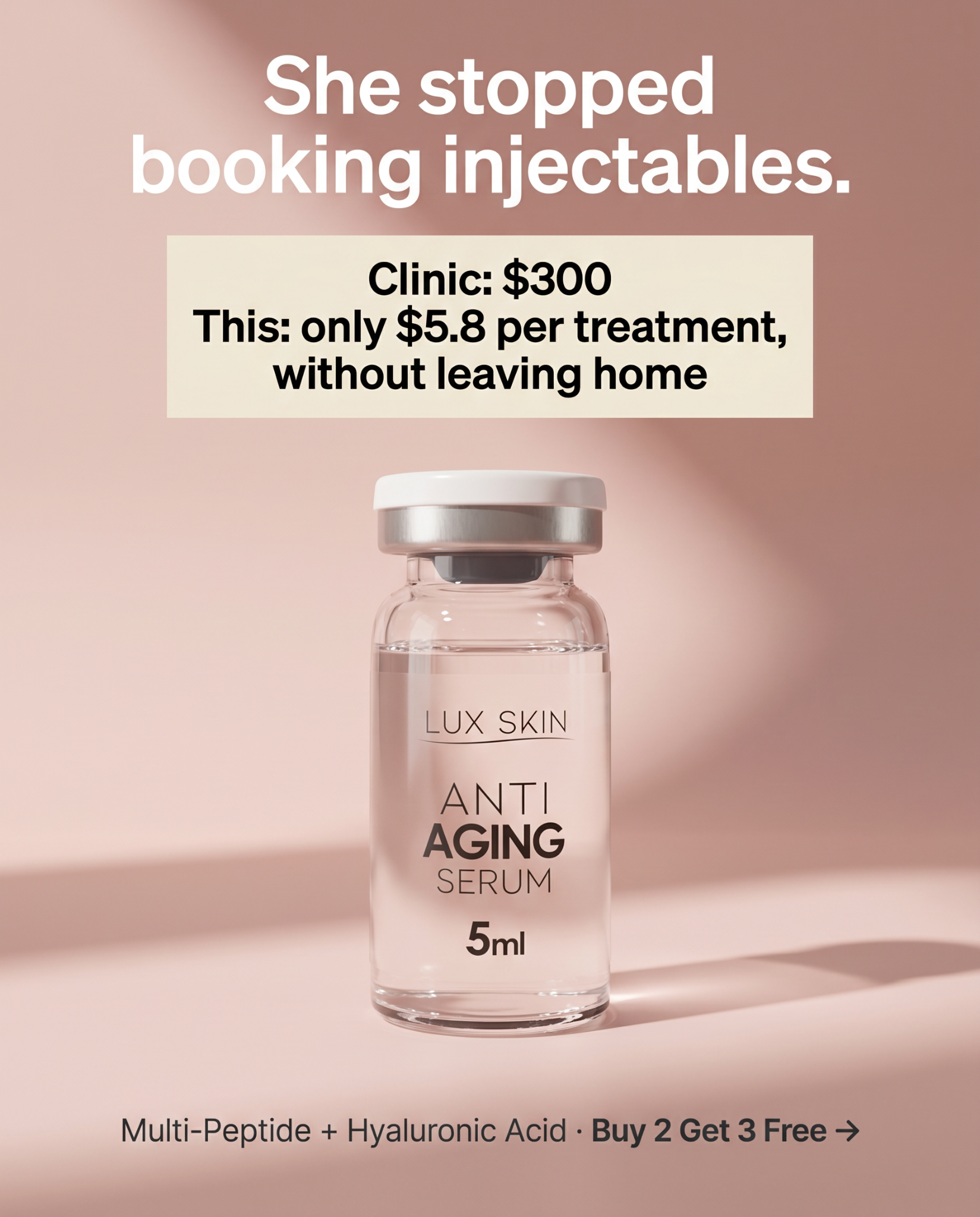 LUX SKIN Facebook ad