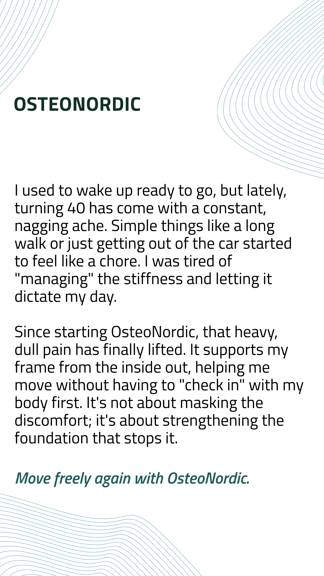 Osteonordic - United Kingdom Facebook ad