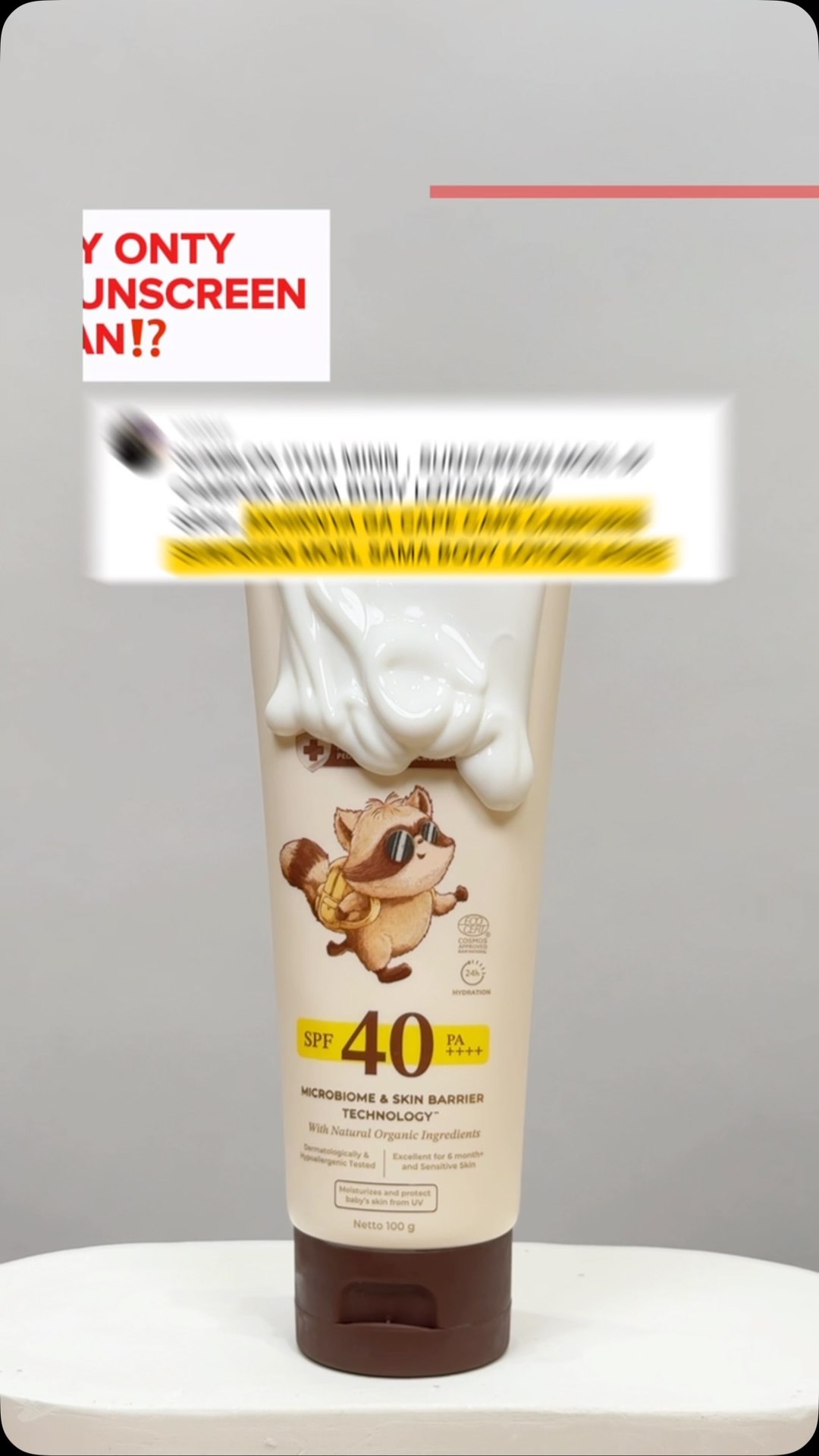 Moell Baby Skincare Facebook ad: MASIH RIBET CAMPURIN BODY LOTION, TERUS LANJUT SUNSCREEN?