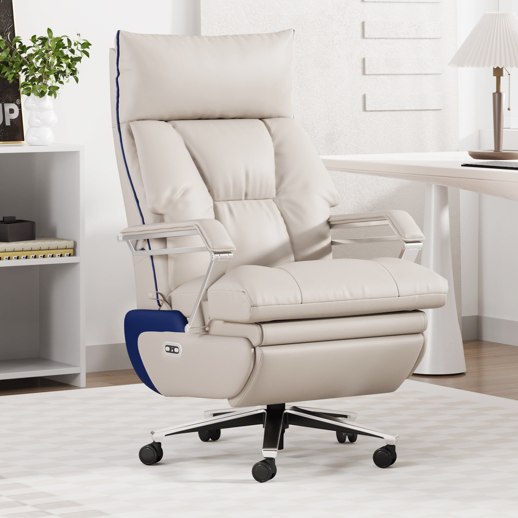 OKUP Furniture Facebook ad: The M80 Office Chair that Keeps You Cool and Warm.